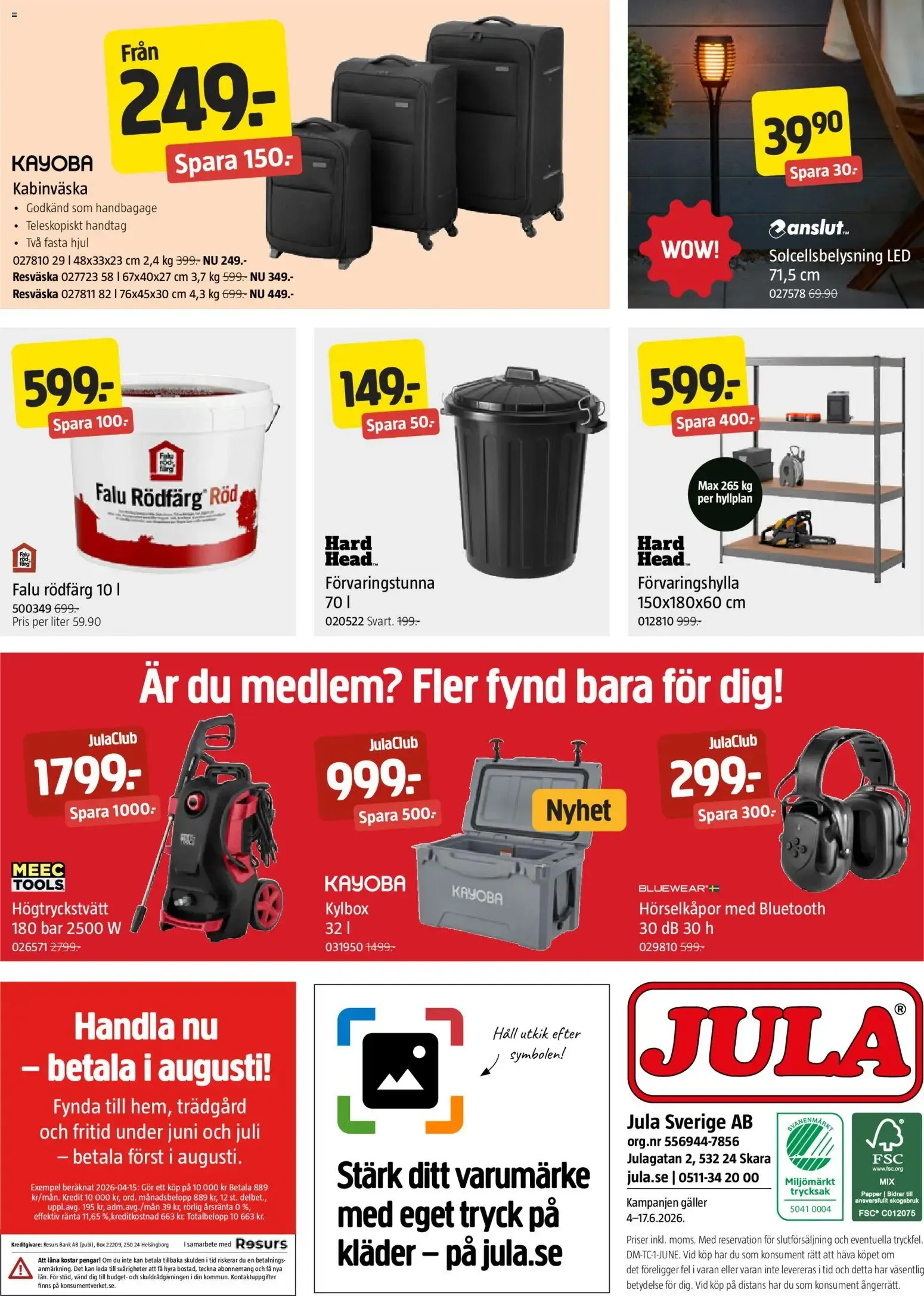 Jula erbjudanden från 04/06/2026 - 17/06/2026 > Reklamblad nuvarande rabatter från 4 juni till 17 juni 2026 - Reklamblad sidor 8