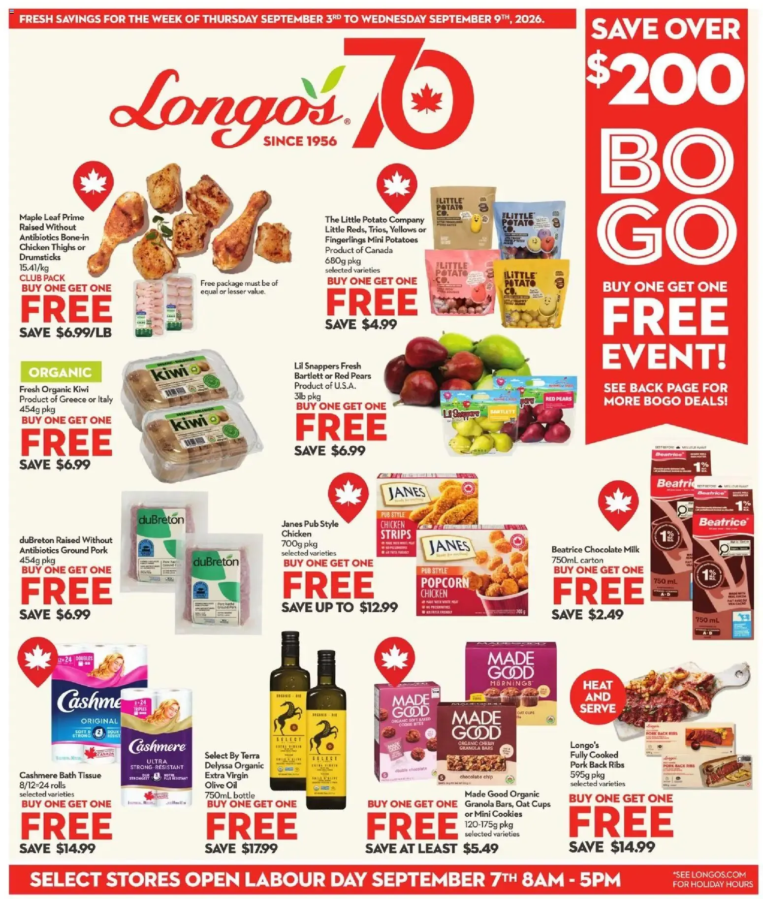 Longo's weekly flyer / circulaire from Sep 3, 2026 > weekly specials & deals