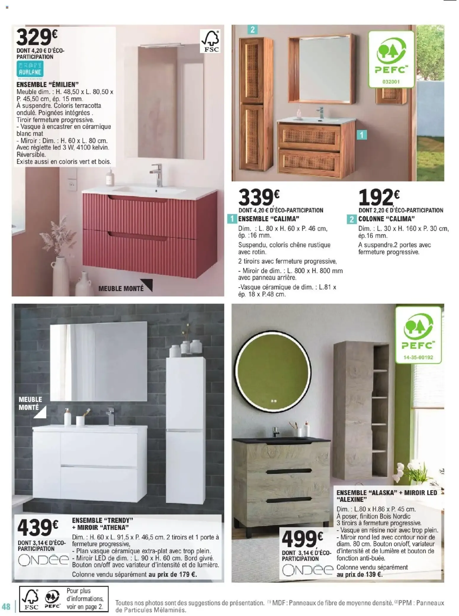 Brico E.Leclerc - Guide aménagement intérieur à partir du 06/01/2026 - promo en ligne du 6 janvier au 7 février 2026 - Catalogue page 48