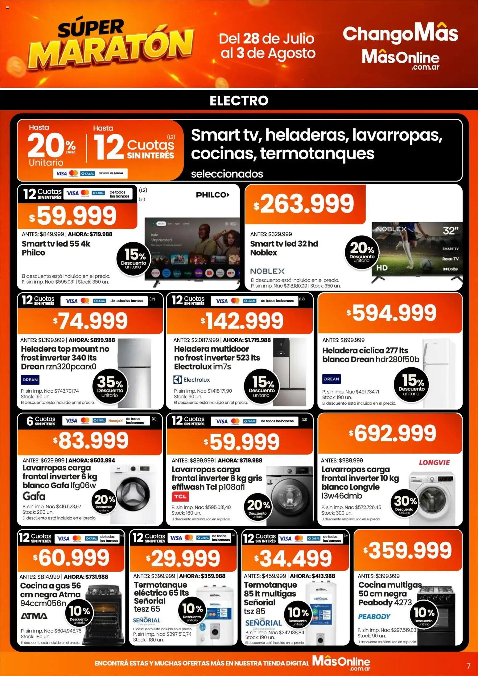 Ofertas de Changomas Súper Maratón || del 28/07/2026 - 03/08/2026 || Catálogo 28 de julio al 3 de agosto 2026 - Página 7 del catálogo