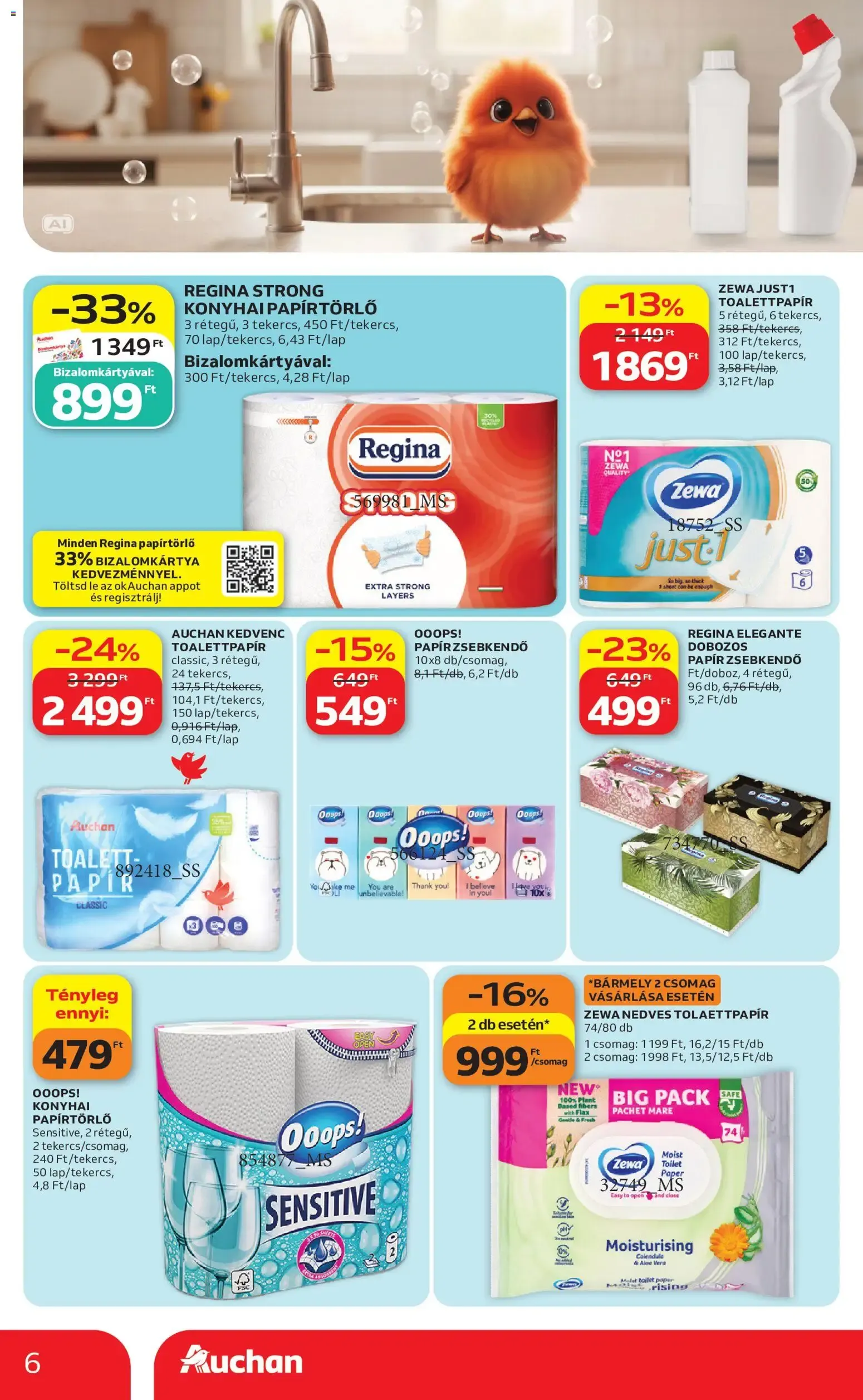 Katalógus Auchan Hipermarket: Spórolj makulátlan ajánlatokkal! szeptember 24.-tól október 14.-ig 2026. - Oldal 6