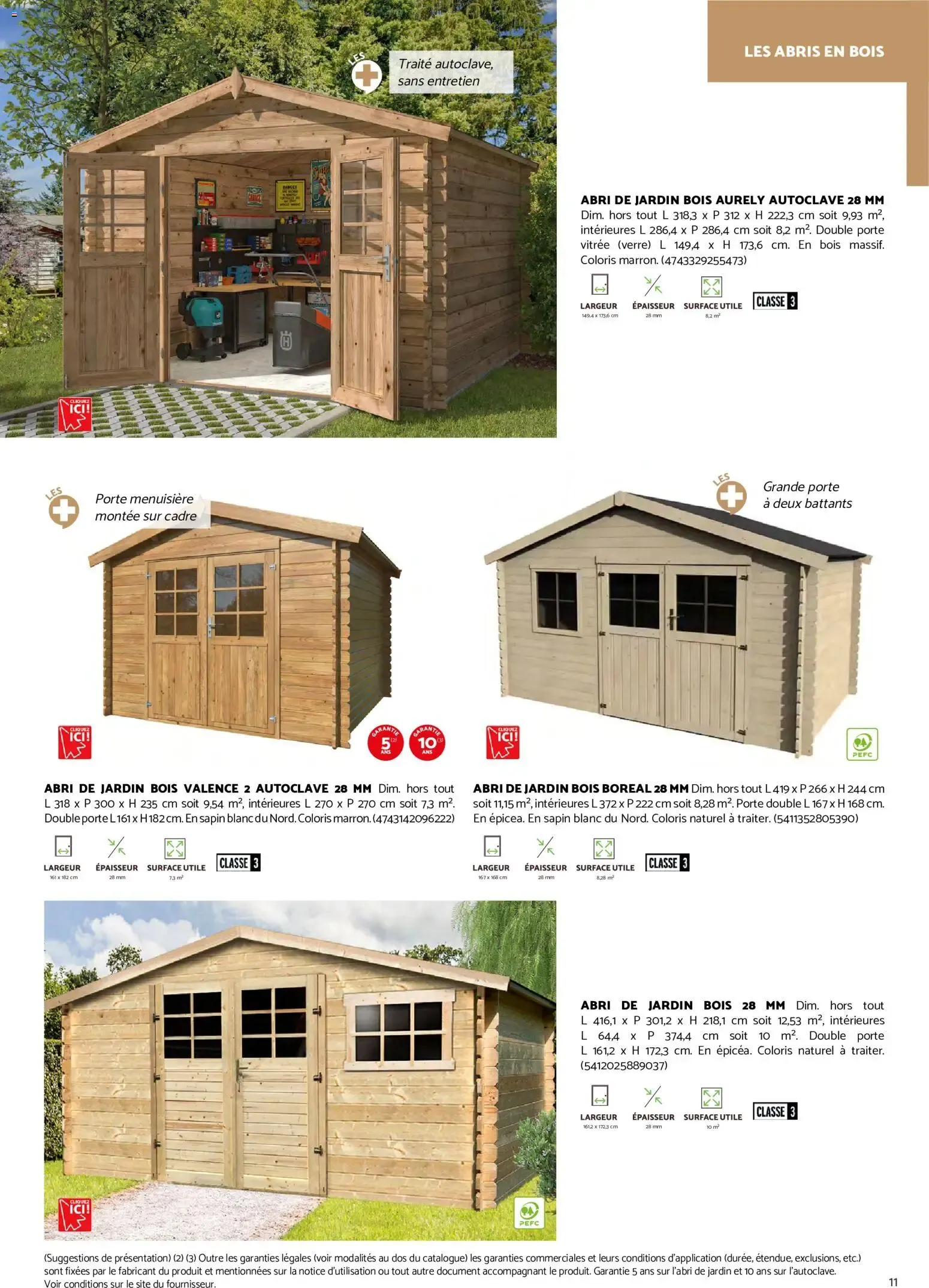 Brico Cash Catalogue abris & carports à partir du 19/08/2026 - promo en ligne du 19 août au 31 décembre 2026 - Catalogue page 11