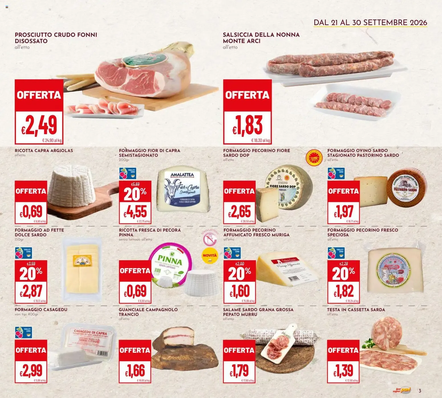 LA SARDEGNA DA GUSTARE da 21 settembre a 30 settembre di 2026 - Pagina del volantino 3