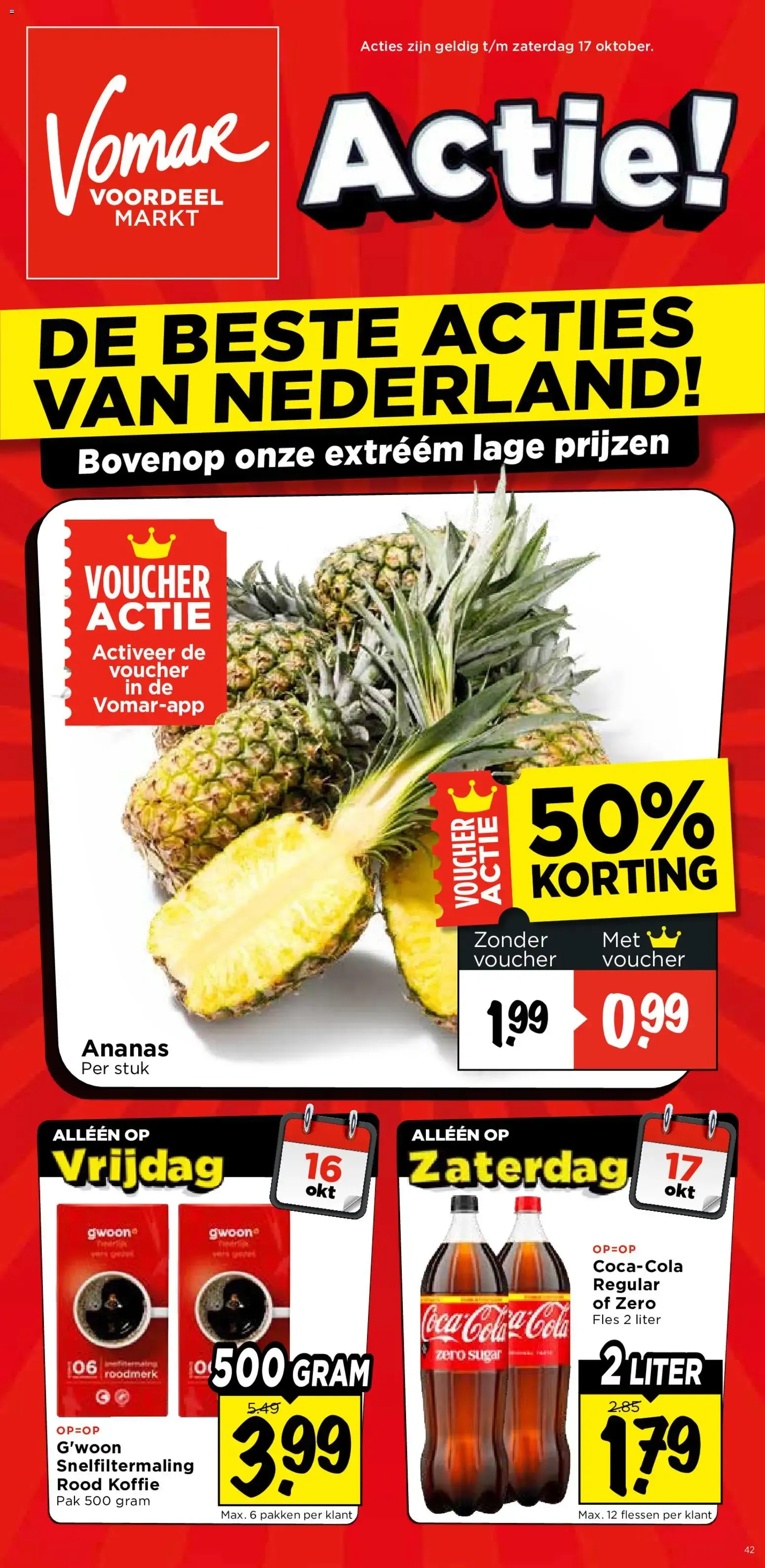 Vomar Actie! De beste acties van Nederland van 17 oktober tot 23 oktober 2026 - Folder pagina 1