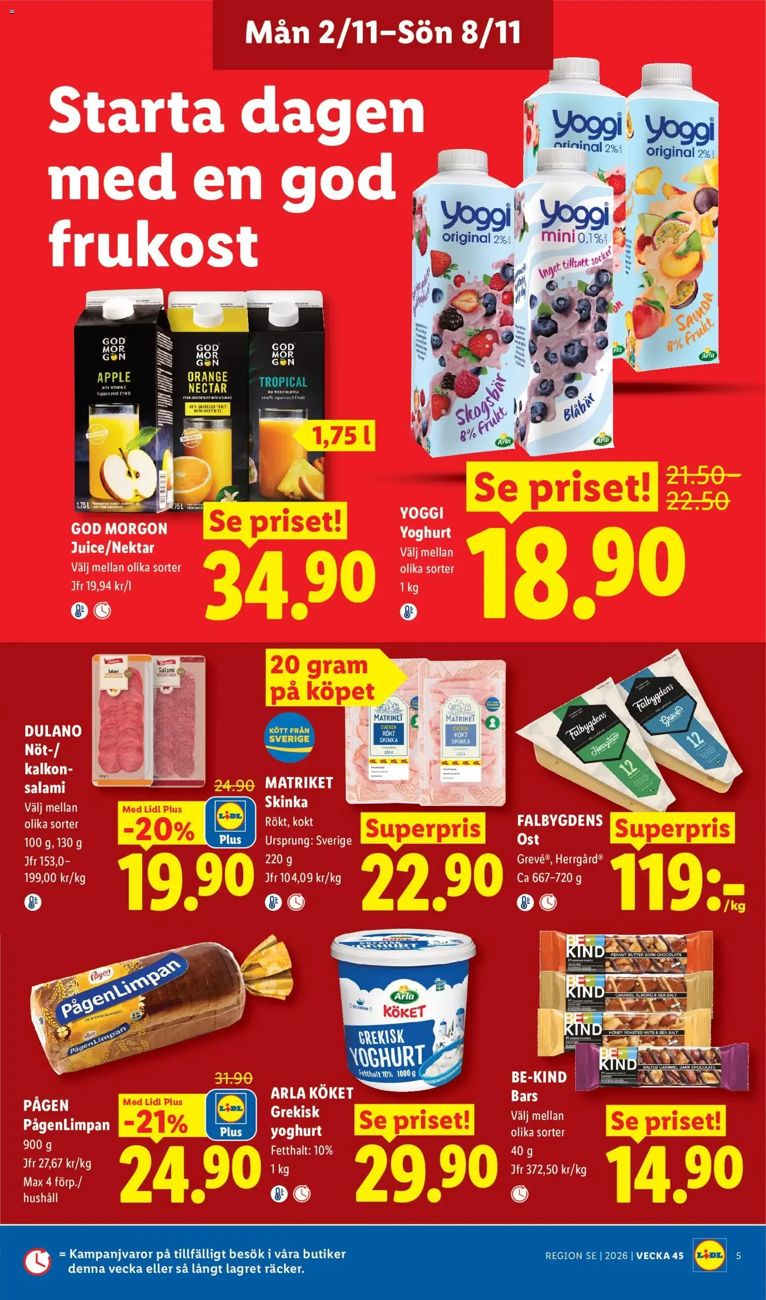 Lidl - erbjudanden från 02/11/2026 - 08/11/2026 > Reklamblad nuvarande rabatter från 2 november till 8 november 2026 - Reklamblad sidor 5