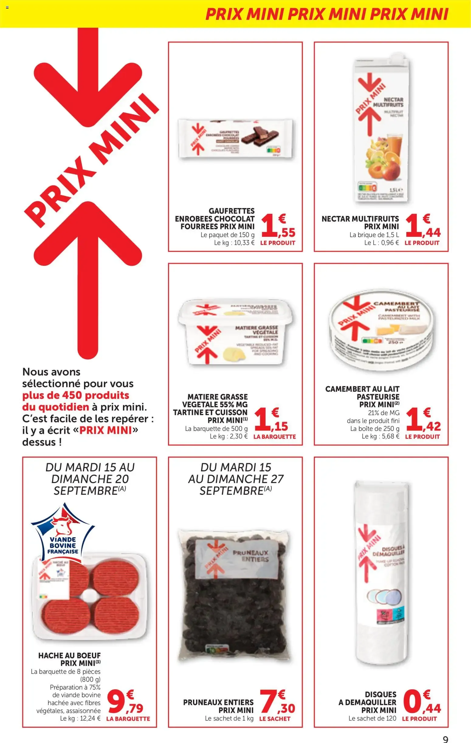 bi1 Catalogue maxi marché à partir du 15/09/2026 - promo en ligne du 15 septembre au 27 septembre 2026 - Catalogue page 9