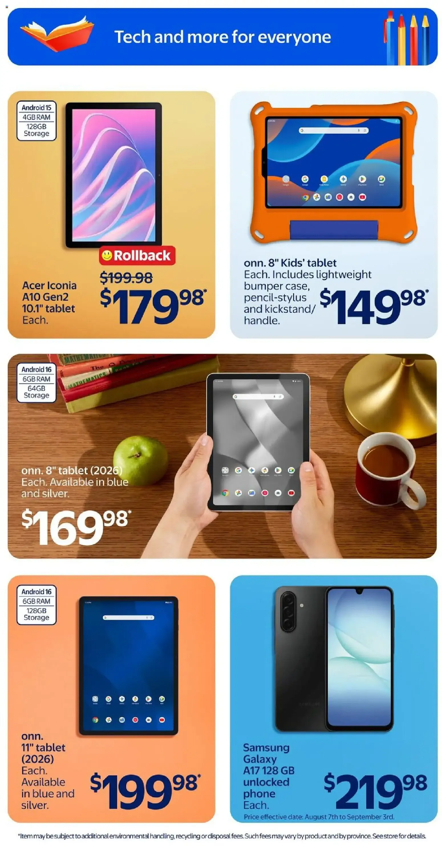 Walmart flyer - Back to school at low prices from Aug 6, 2026 > weekly specials & deals from August 6 to August 12 2026 - flyer page 8