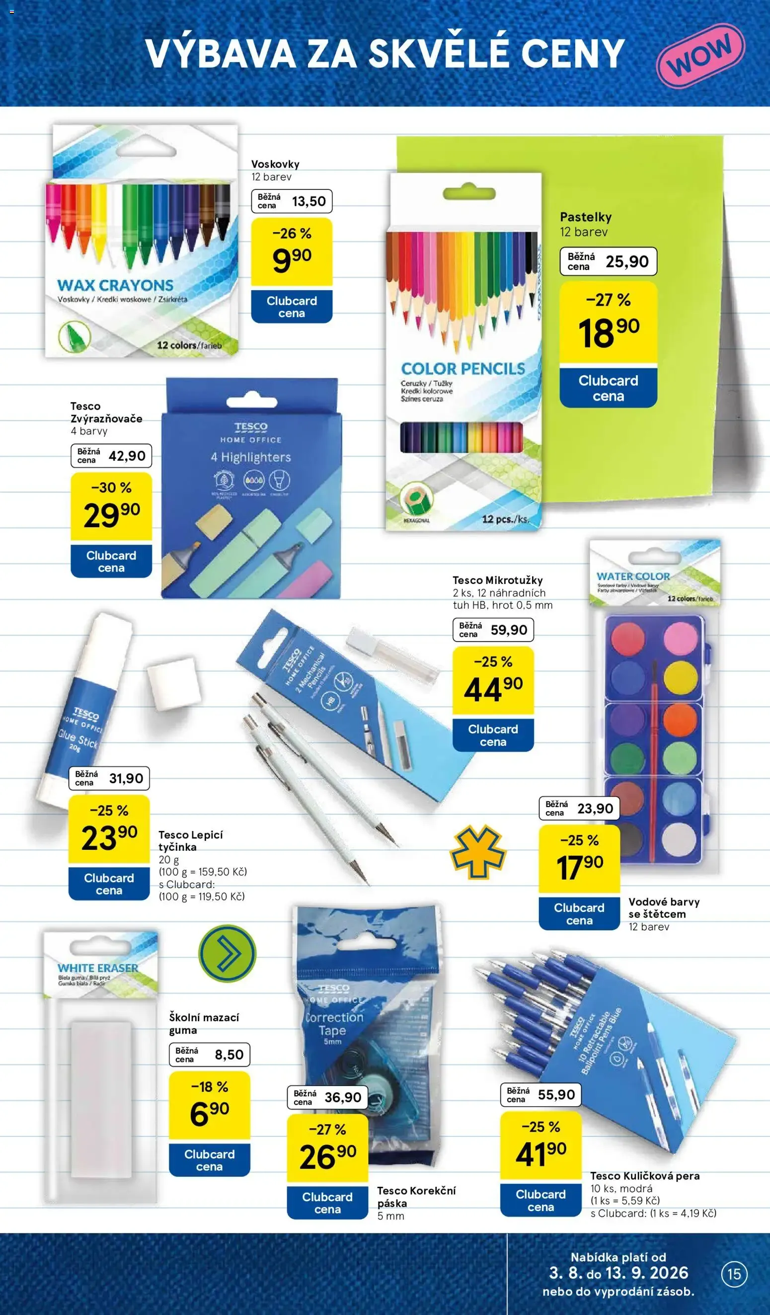 Tesco: Vše do školy - 3. srpna 13. září 2026 - Page 15