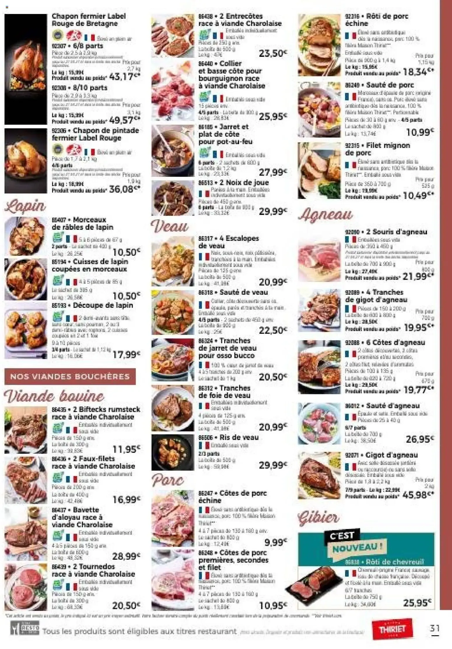 Thiriet - Catalogue automne à partir du 30/09/2026 - promo en ligne du 30 septembre au 31 décembre 2026 - Catalogue page 31