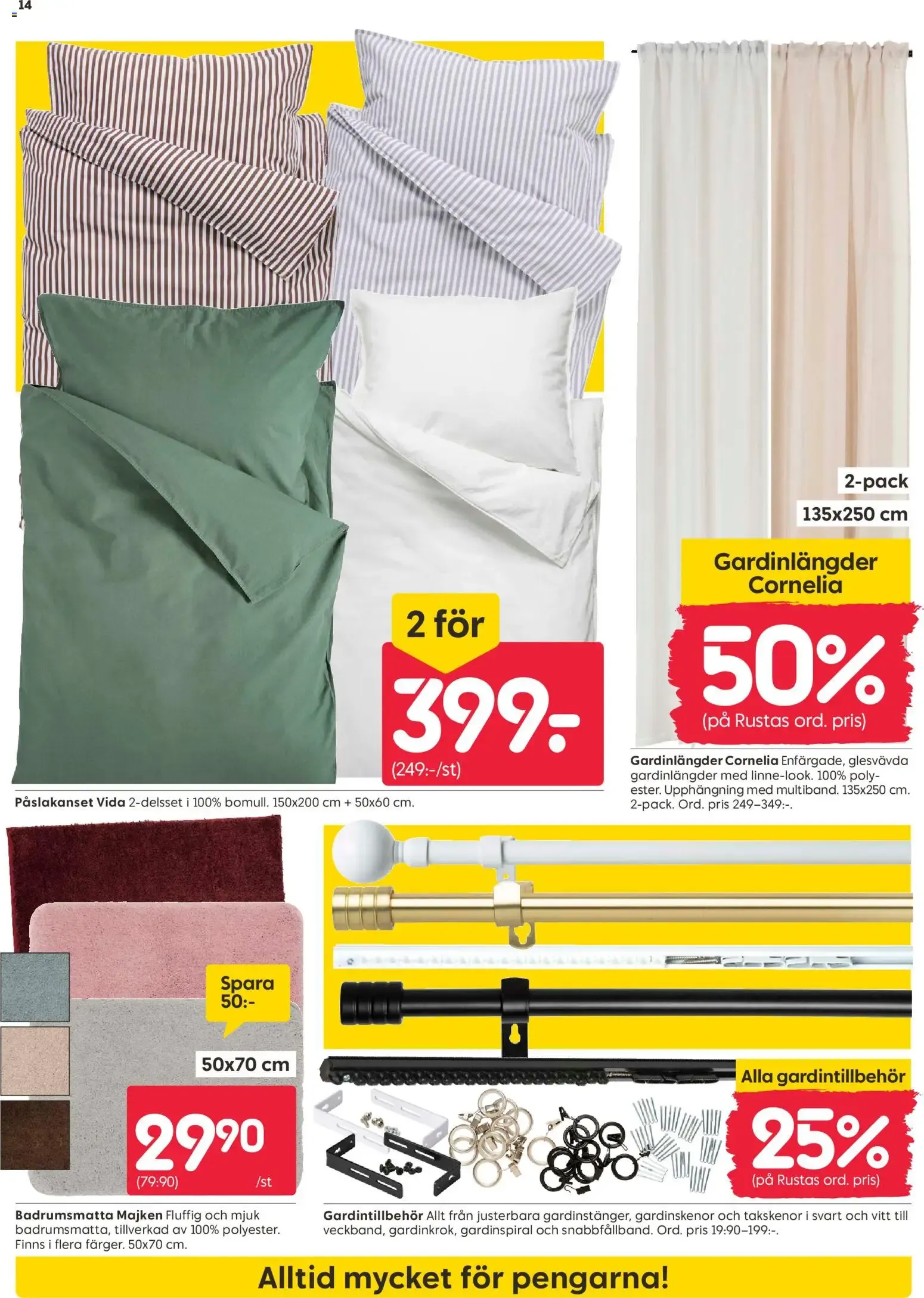 Rusta erbjudanden från 20/07/2026 - 26/07/2026 > Reklamblad nuvarande rabatter från 20 juli till 26 juli 2026 - Reklamblad sidor 14