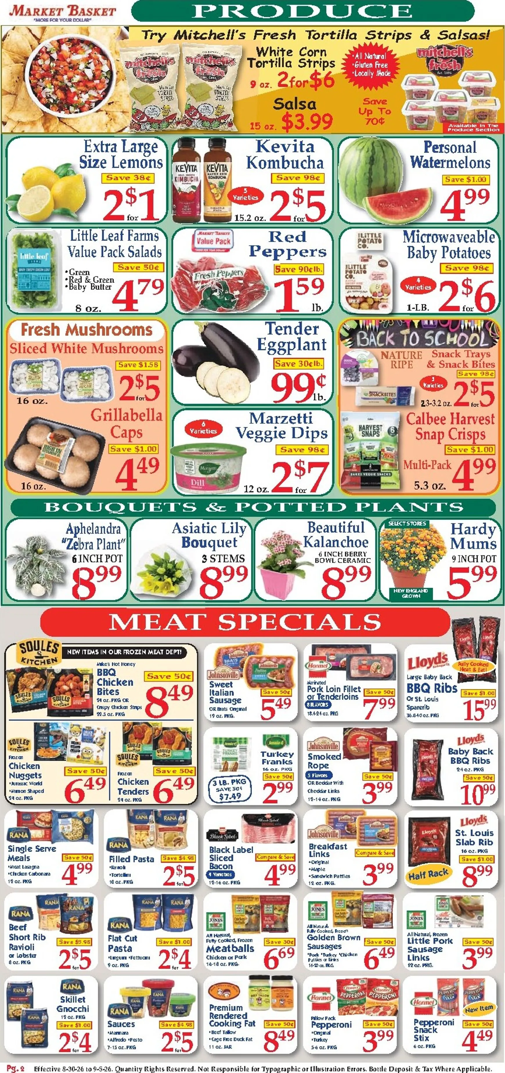 Weekly ad Current Market Basket leaflet valid from Sunday 08/30/2026 to Saturday 09/05/2026 from August 30 to September 5 2026 - Page 2
