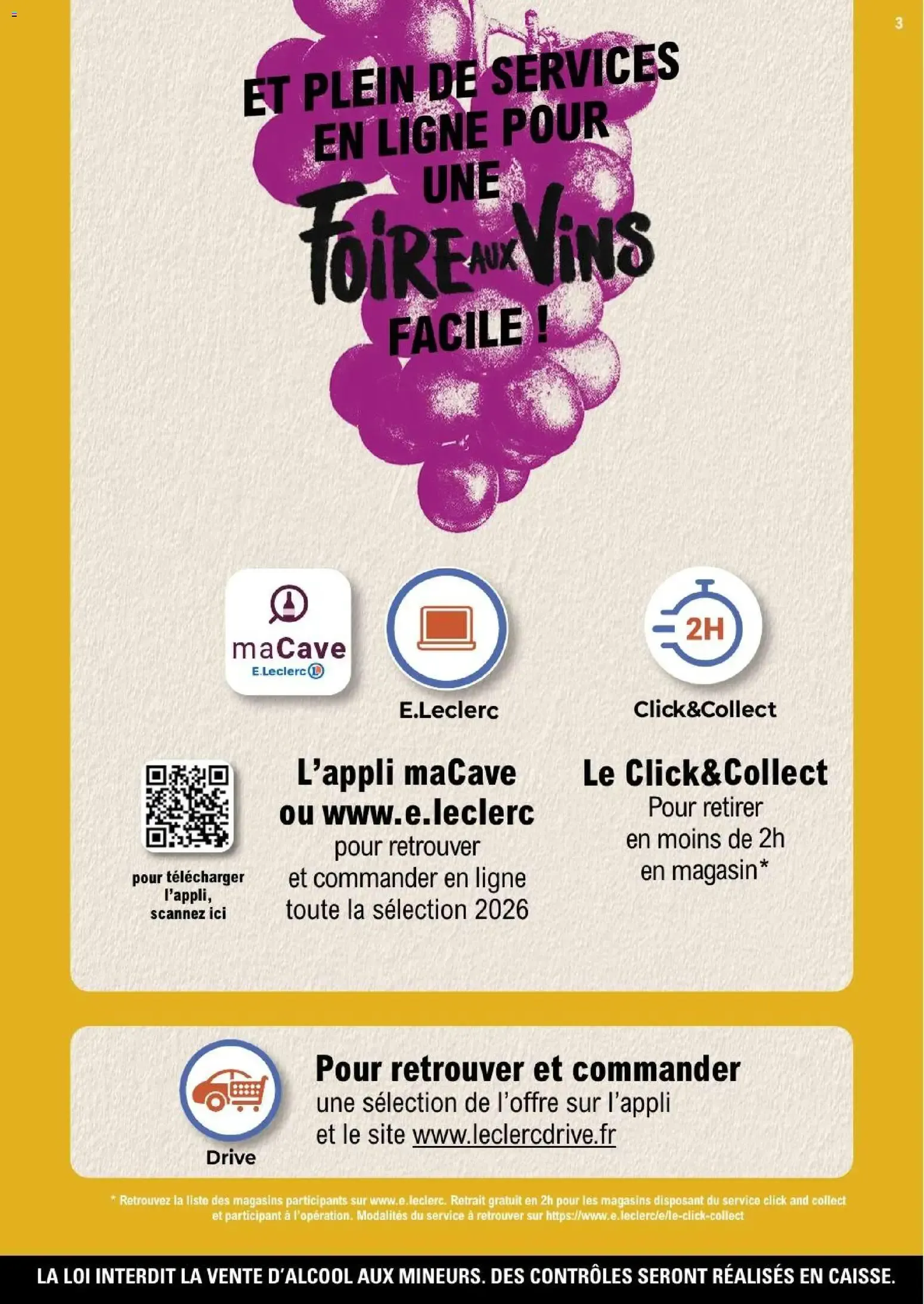 E.Leclerc La Foire aux Vins 2026 du 29 septembre au 10 octobre 2026 - Catalogue page 3