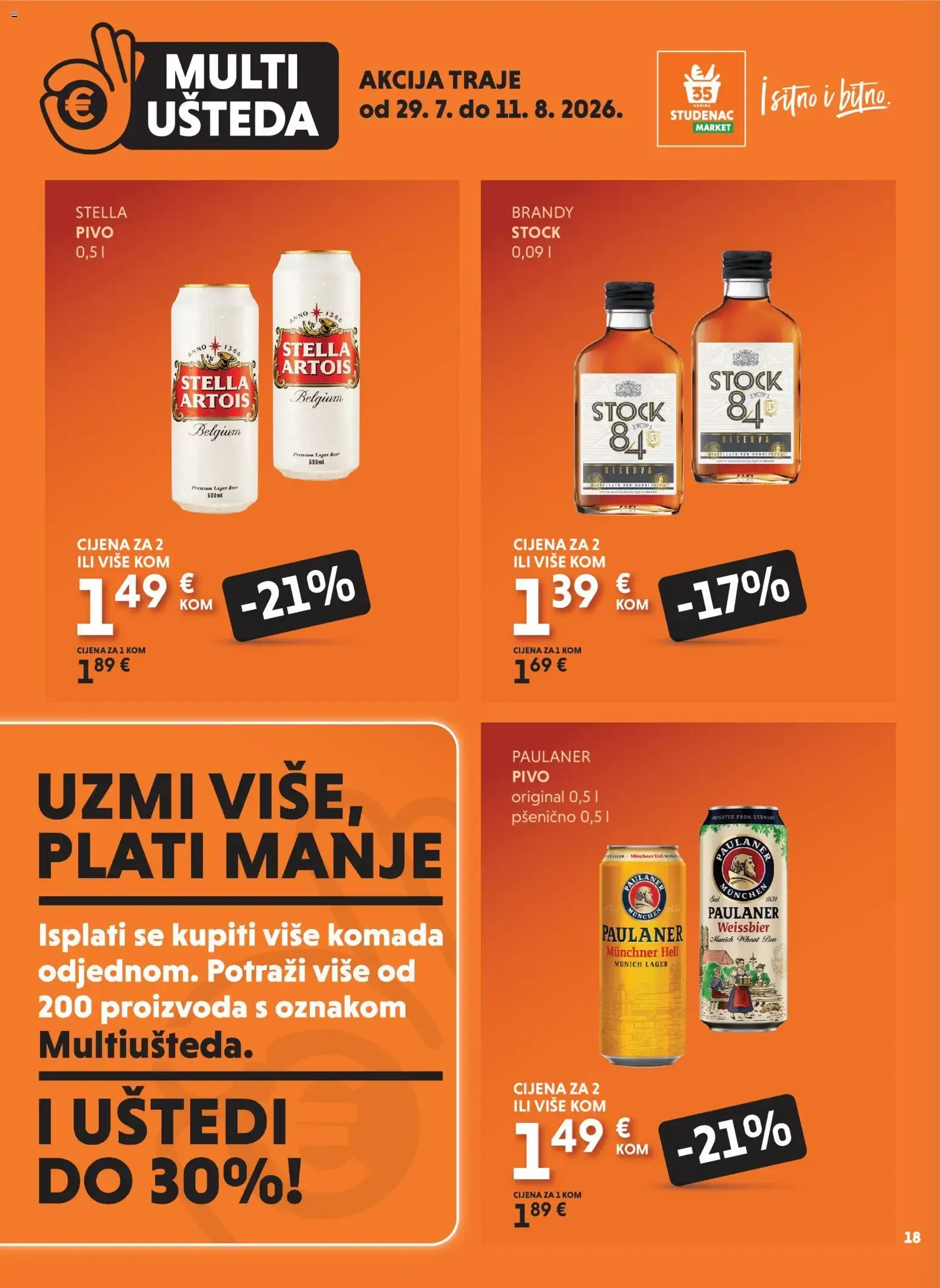 Katalog Multi Ušteda: Uzmi više, plati manje od 29. srpnja do 11. kolovoza 2026. - Pregled Stranica 18