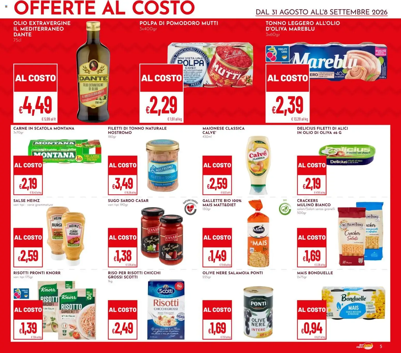 Iper Pan & Superpan: Offerte al Costo da 31 agosto a 8 settembre di 2026 - Pagina del volantino 5