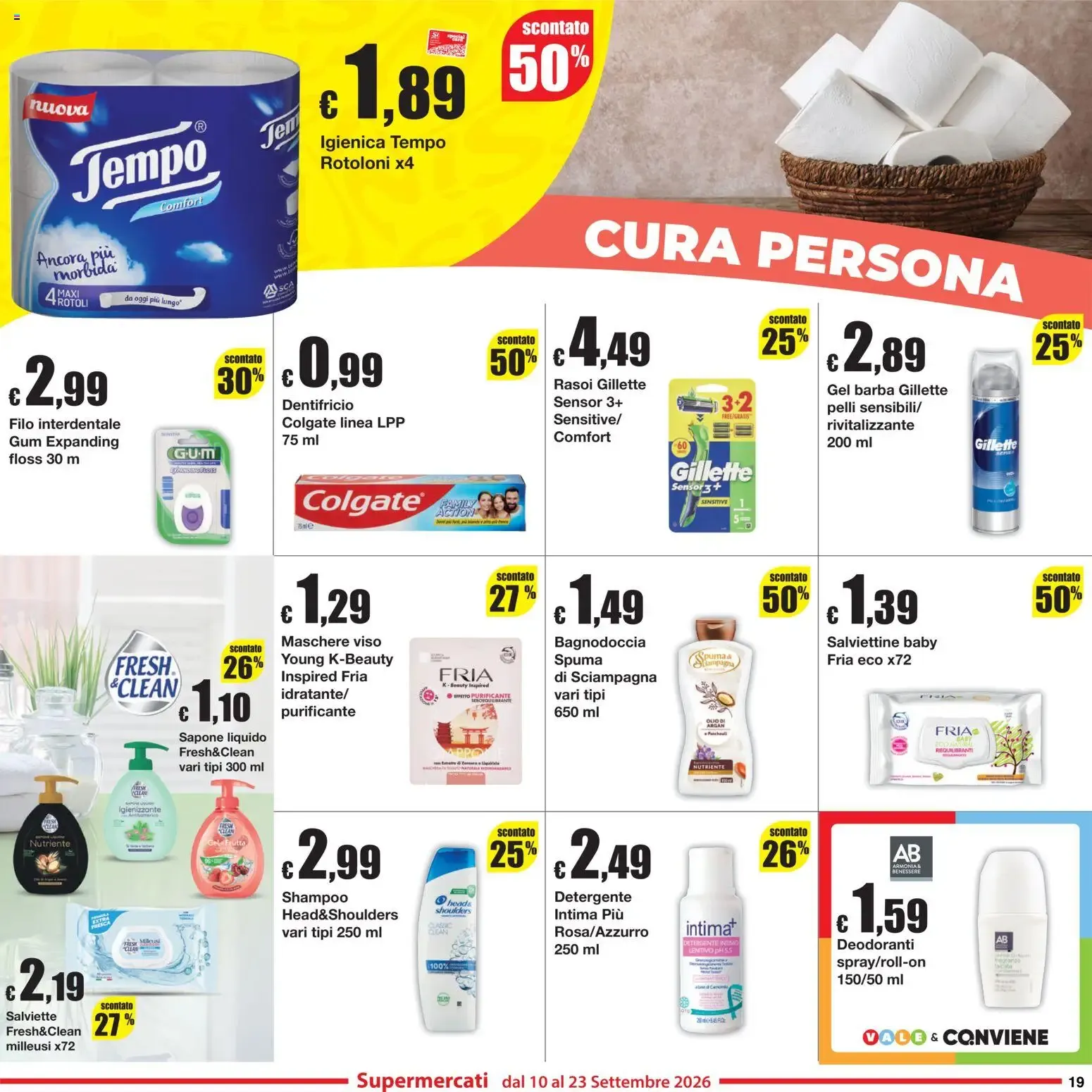 Sì con Te volantino dal 10/09/2026 - online Offerte da 10 settembre a 23 settembre di 2026 - Pagina del volantino 19