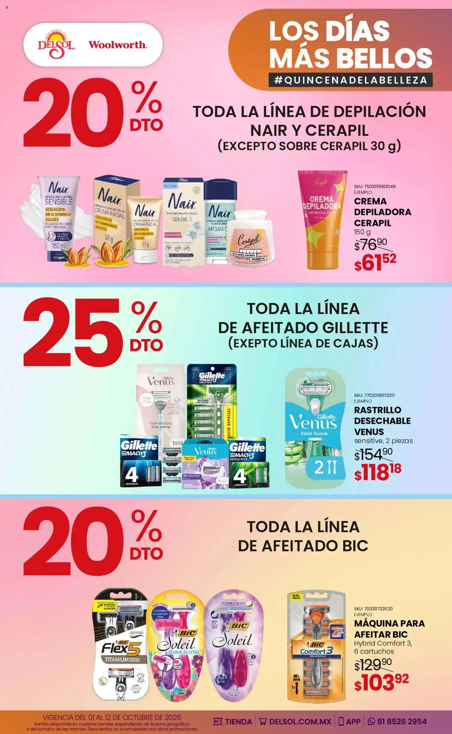 Catálogo de Del Sol y Woolworth catálogo Los días más bellos - Quincena Belleza (01/10/2026 - 12/10/2026) - catálogo en línea 1 de octubre al 12 de octubre 2026 - Pagina 22