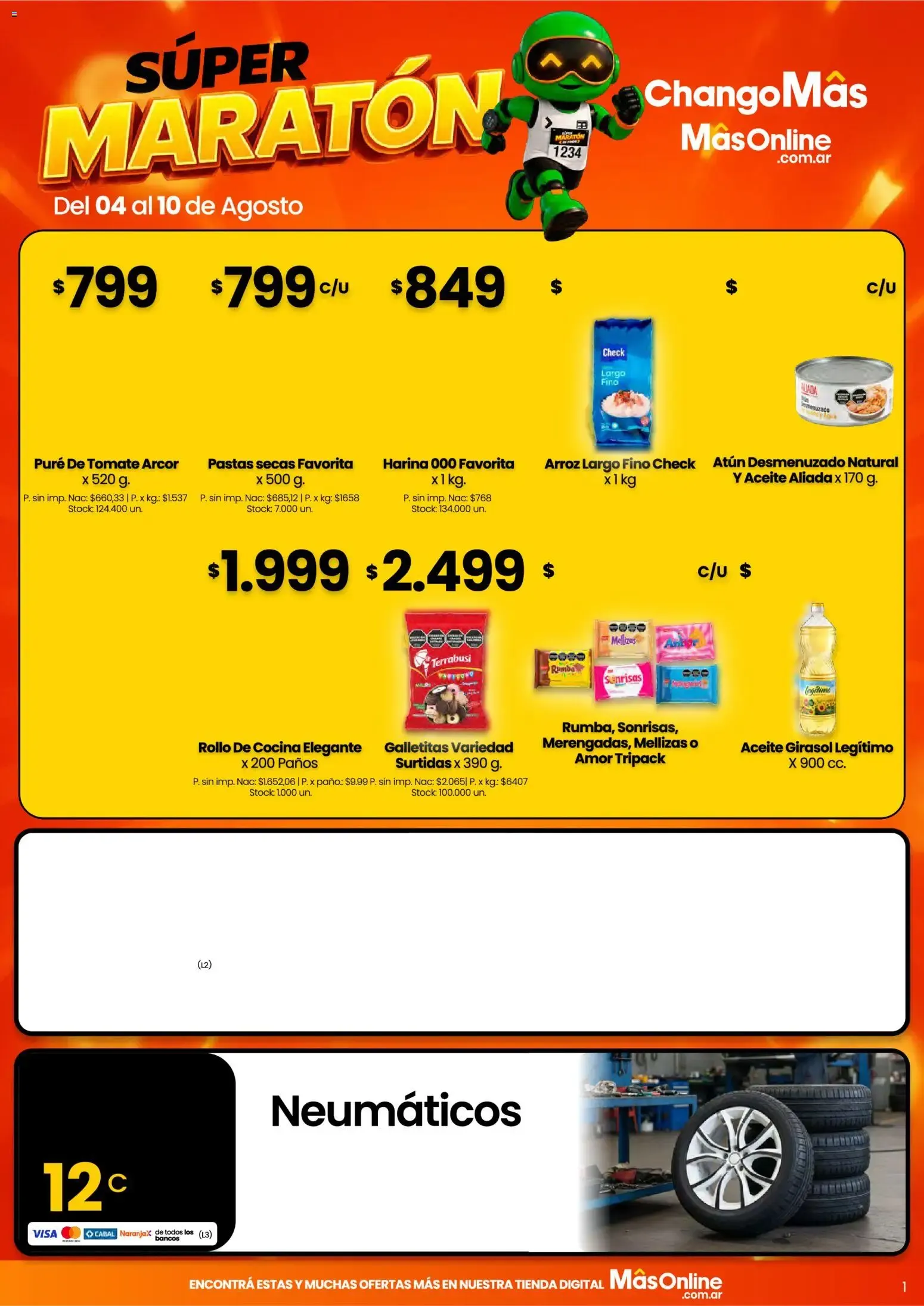 Ofertas de SÚPER MARATÓN 4 de agosto al 10 de agosto 2026 - Página 1 del catálogo