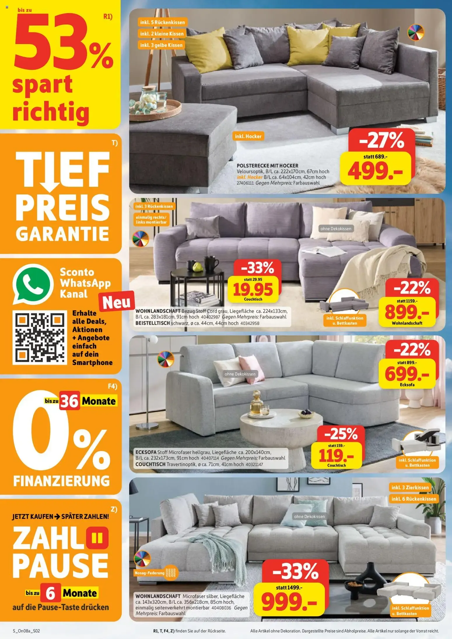 Sconto - Deutschlands günstigstes Möbelhaus! von 12. August bis 15. September 2026 - Prospekt seite 2