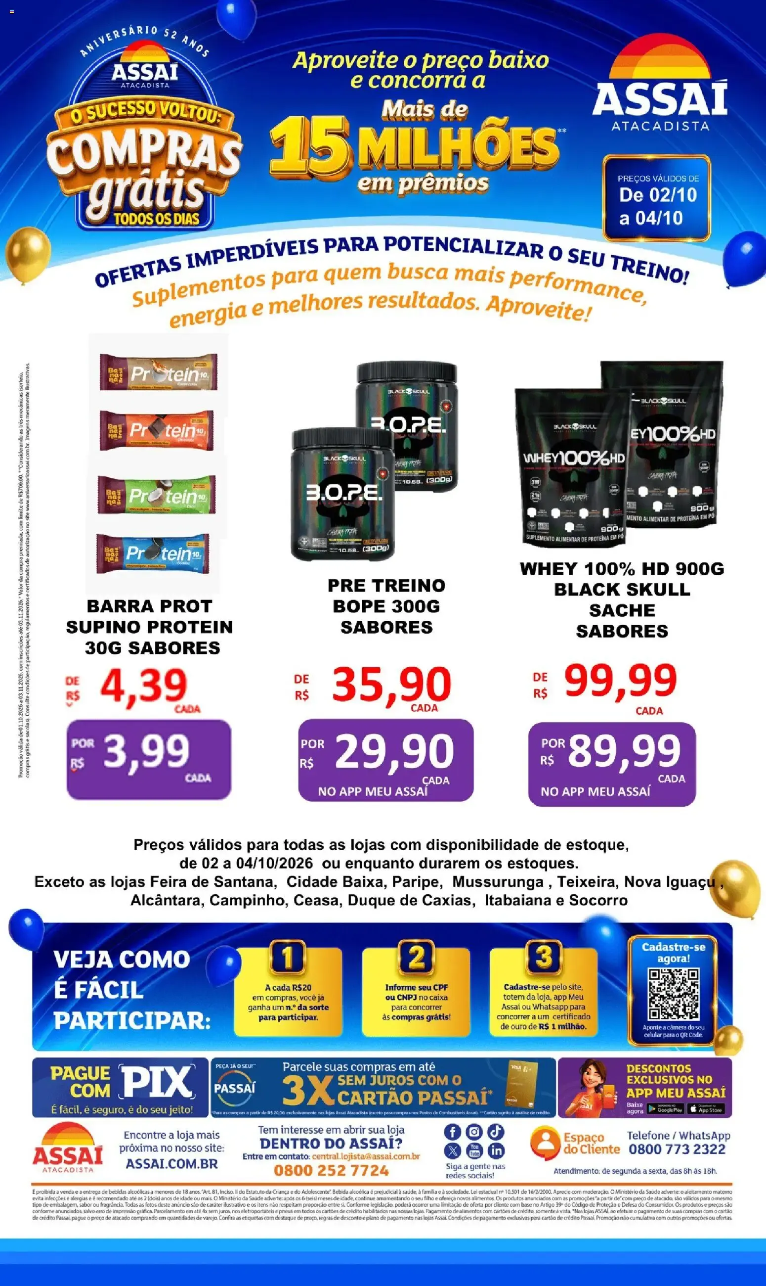 Encarte de Assaí Atacadista ofertas - AC de 02/10/2026 | Promoções Online 2 de outubro até 4 de outubro 2026 - Pagina 1