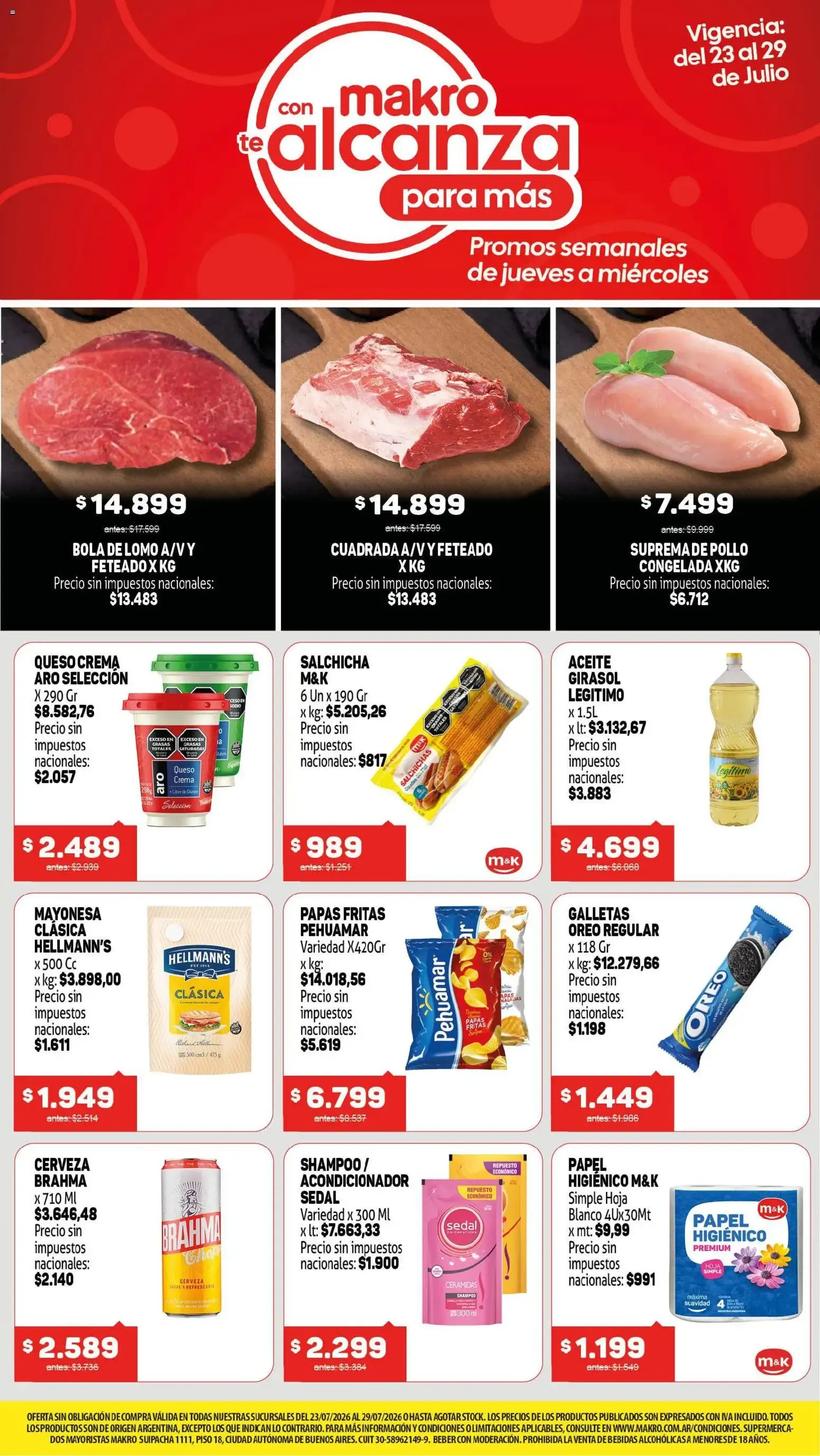 Ofertas de Makro ofertas del 23/07/2026 - 29/07/2026 23 de julio al 29 de julio 2026 - Página 1 del catálogo