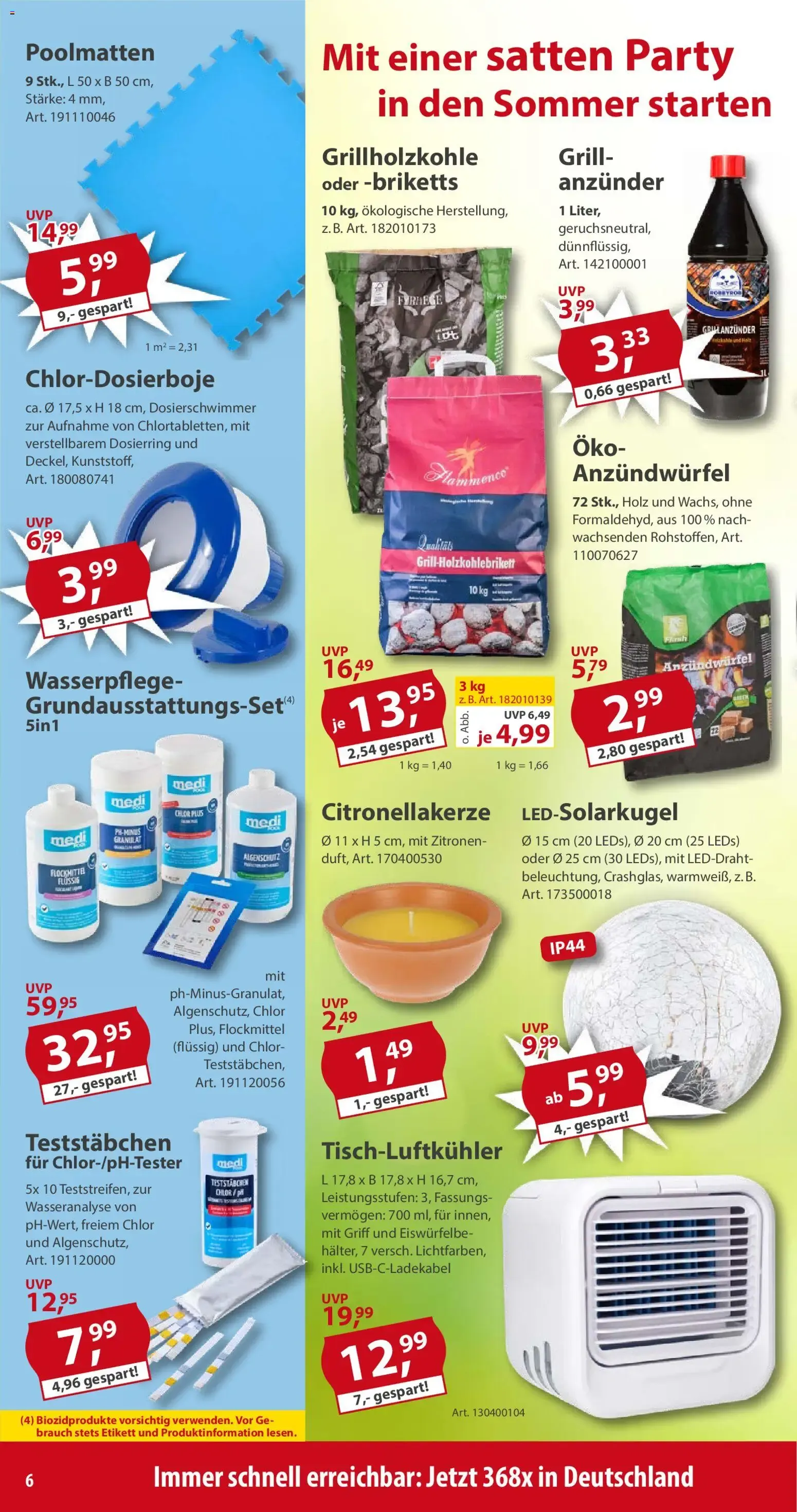 Sonderpreis Baumarkt Prospekt (ab 13.06.2026) zum Blättern von 13. Juni bis 19. Juni 2026 - Prospekt seite 6