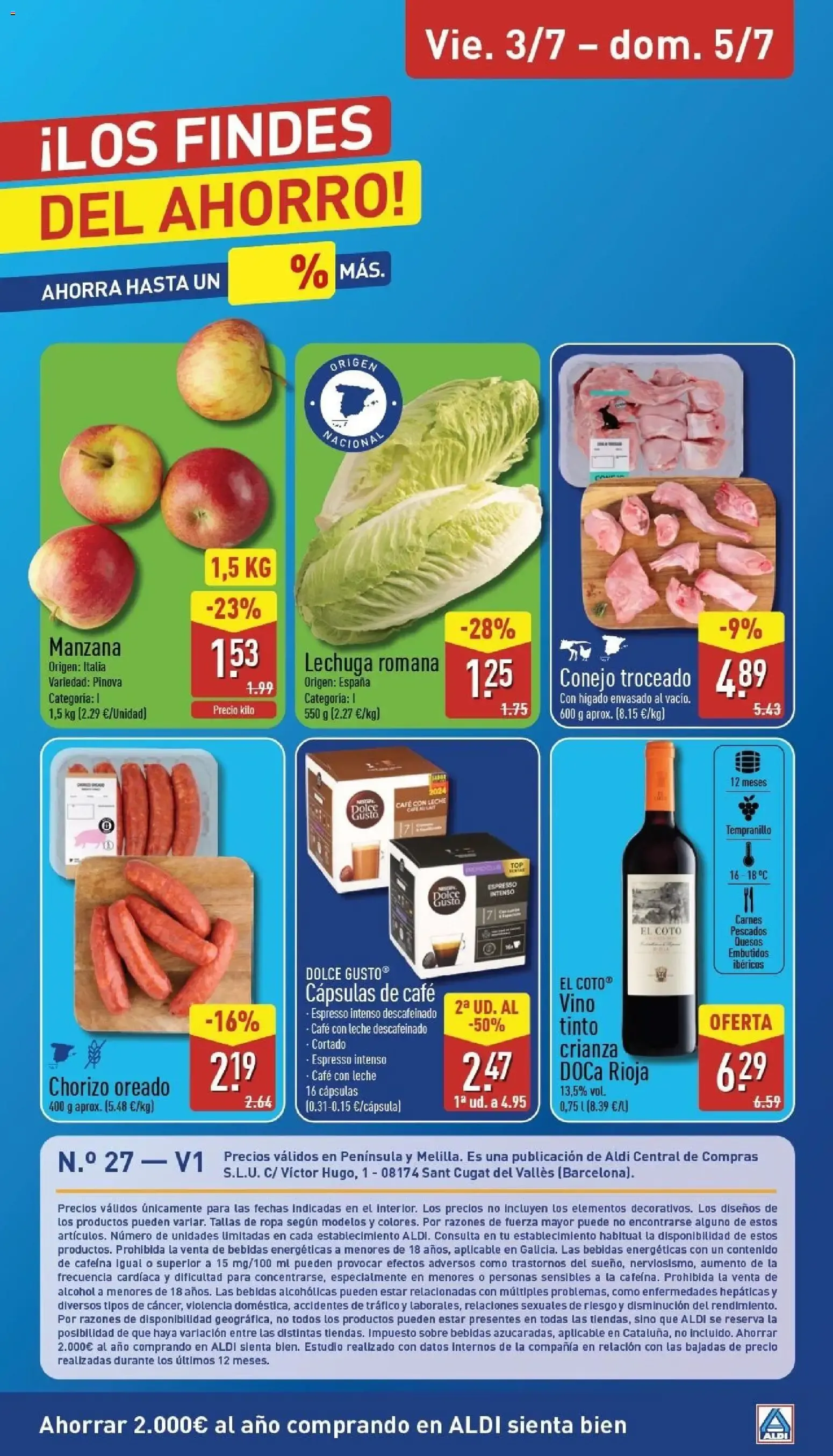 Catálogo de Aldi folleto Península del 29/06/2026 | Catálogo 29 de junio al 5 de julio 2026 - Página 28