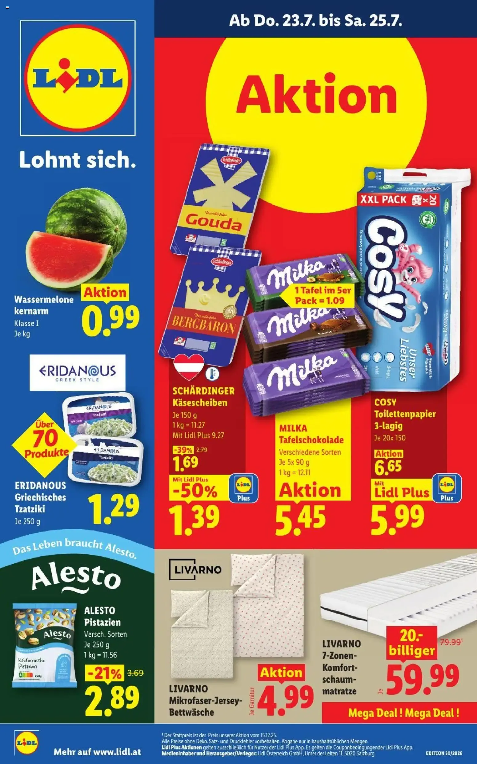 Lidl - Flugblatt ab 23.07.2026 - Angebote ab donnerstag