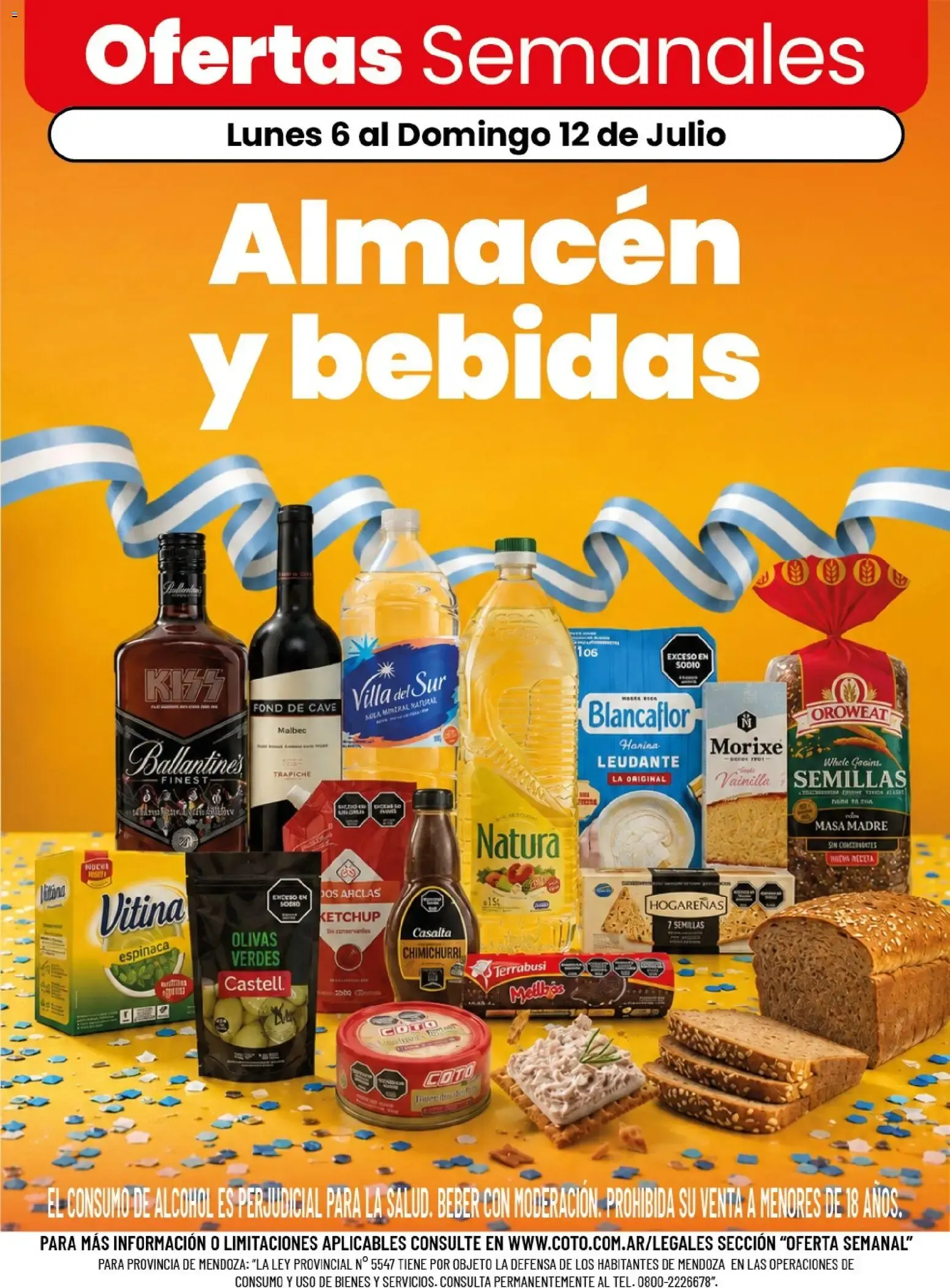 Ofertas de Ofertas Semanales Almacén y bebidas 6 de julio al 12 de julio 2026 - Página 1 del catálogo