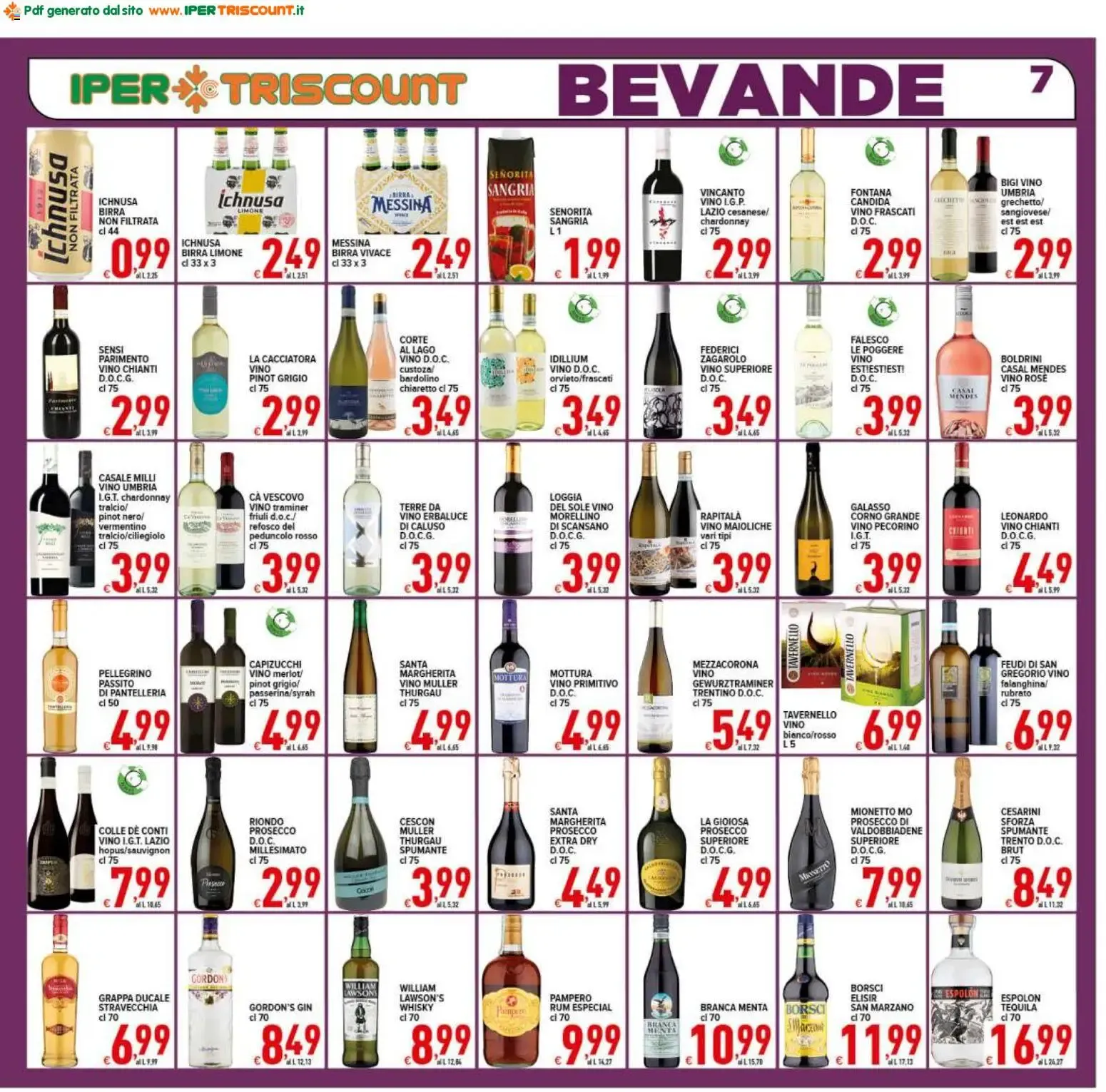 Ipertriscount Supermercati - Scorta Vacanze! da 10 luglio a 21 luglio di 2026 - Pagina del volantino 7