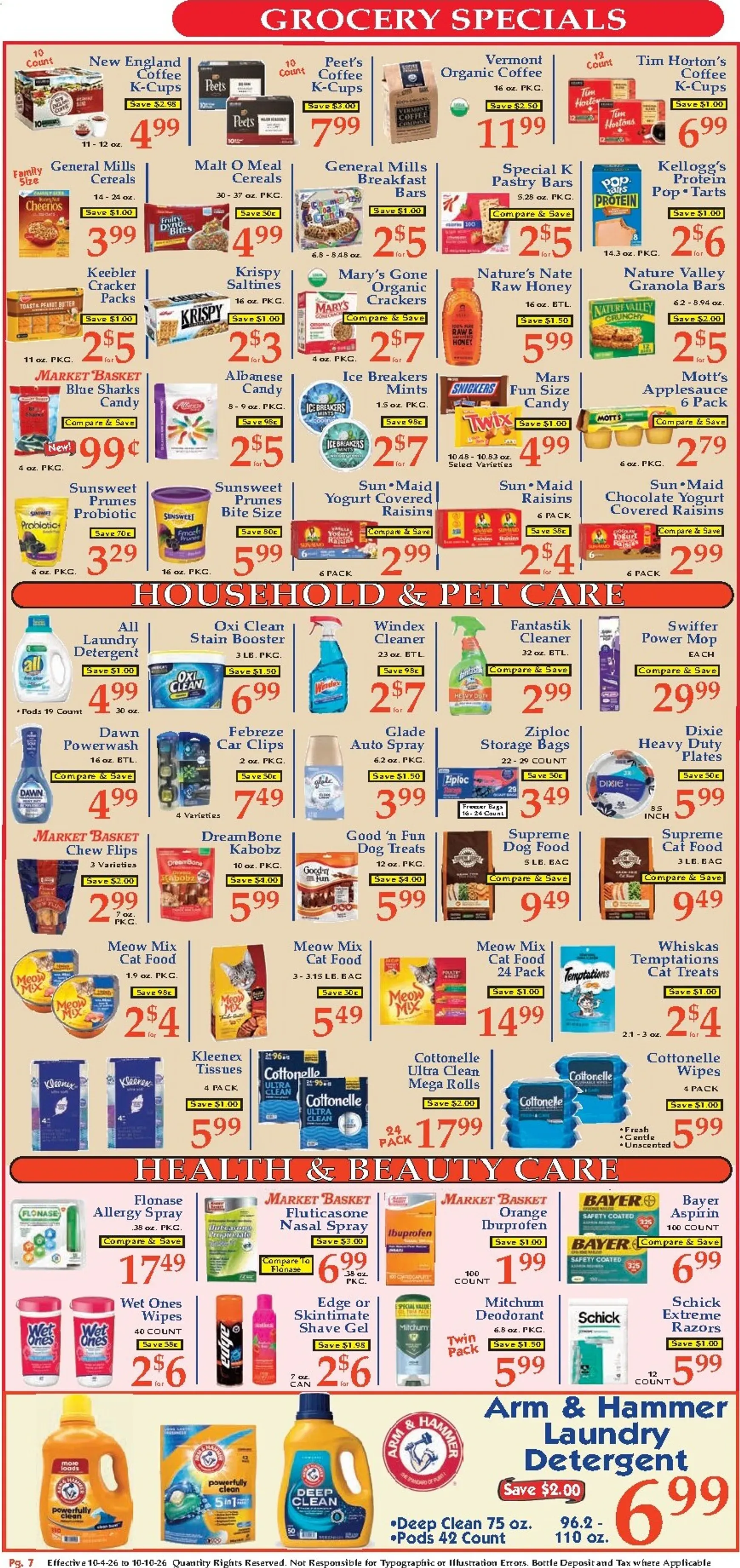 Weekly ad Market Basket: More for your Dollar from October 4 to October 10 2026 - Page 7