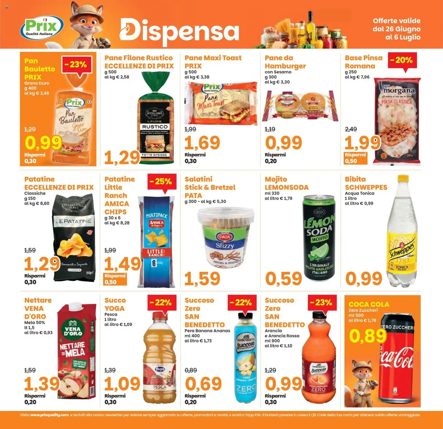 Prix: Volantino Offerte 'AL COSTO' da 26 giugno a 6 luglio di 2026 - Pagina del volantino 17