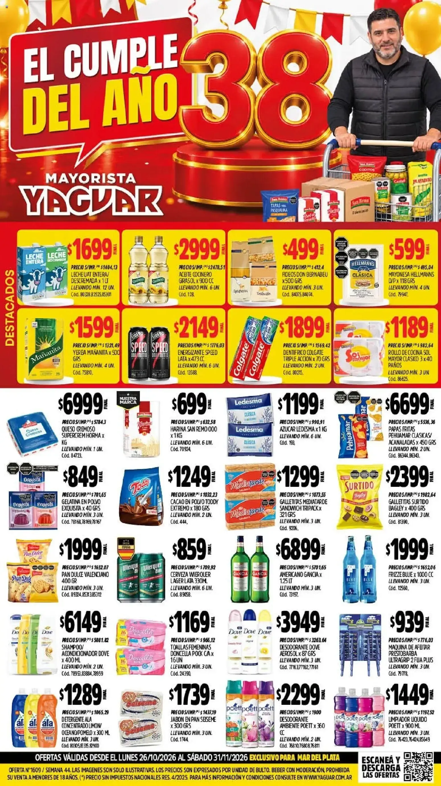 Ofertas de Yaguar - Oferta Semanal Mar del Plata del 26/10/2026 - 31/10/2026 26 de octubre al 31 de octubre 2026 - Página 1 del catálogo