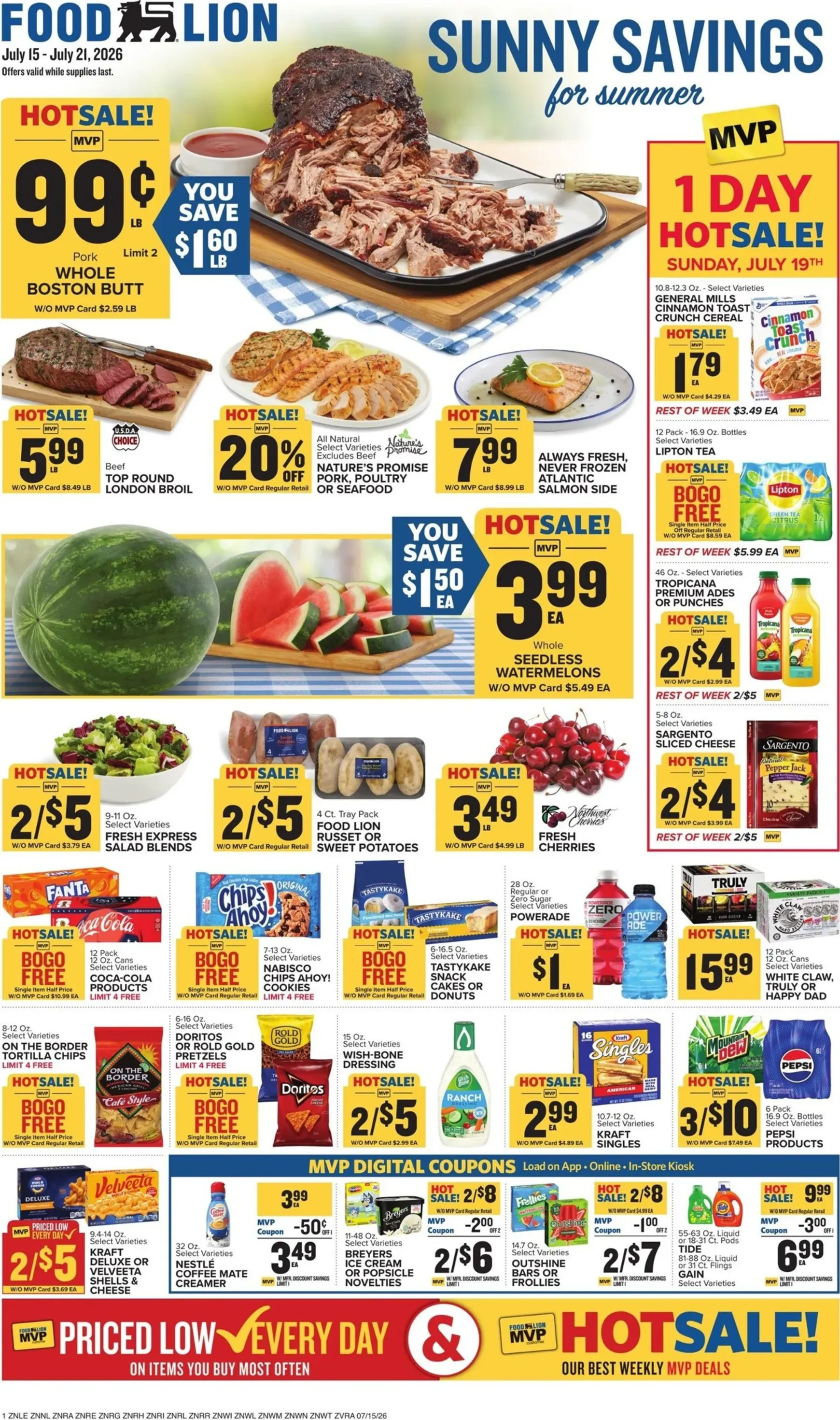 Food Lion Sunny Savings for Summer Hot Sale