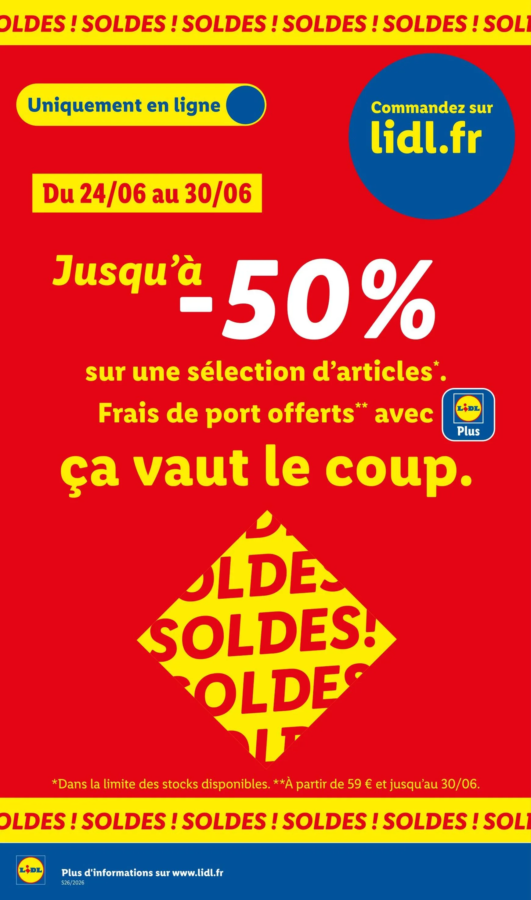 Current Lidl - Exclus Web leaflet valid from du lundi 22/06/2026 to de jeudi 25/06/2026 du 22 juin au 25 juin 2026 - Catalogue page 10