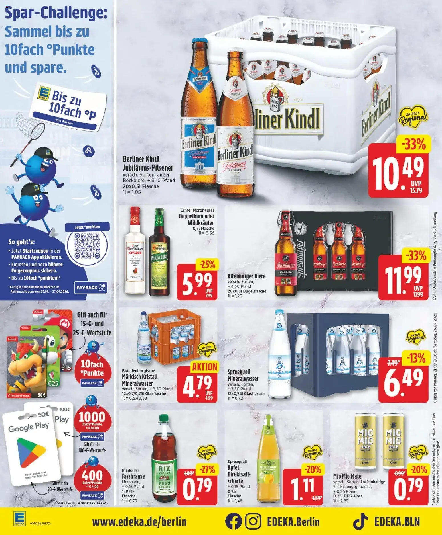 Edeka Prospekt (ab 21.09.2026) » Angebote Online von 21. September bis 26. September 2026 - Prospekt seite 16