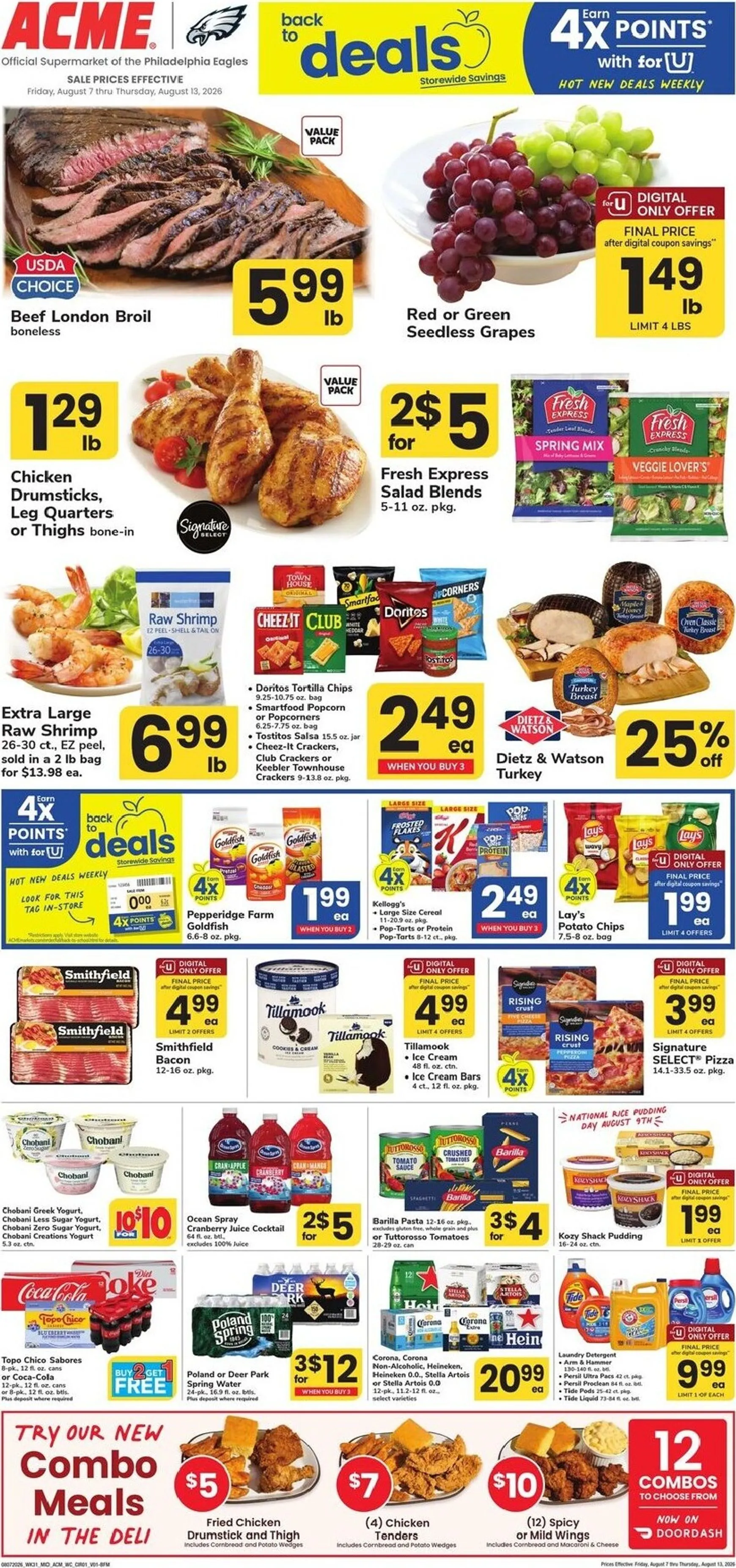 Current ACME leaflet valid from Friday 08/07/2026 to Thursday 08/13/2026