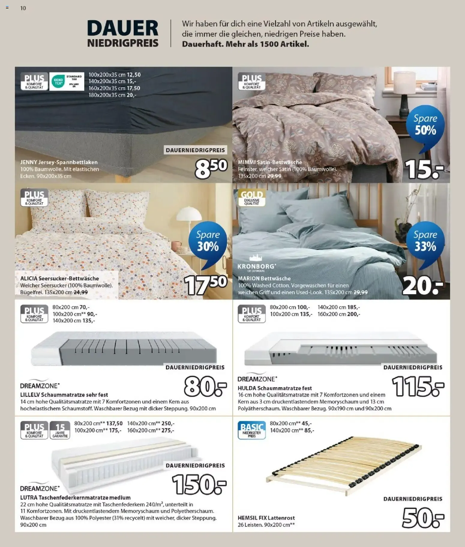 JYSK Sale: Spare bis zu 70% von 7. Juni bis 11. Juli 2026 - Prospekt seite 10