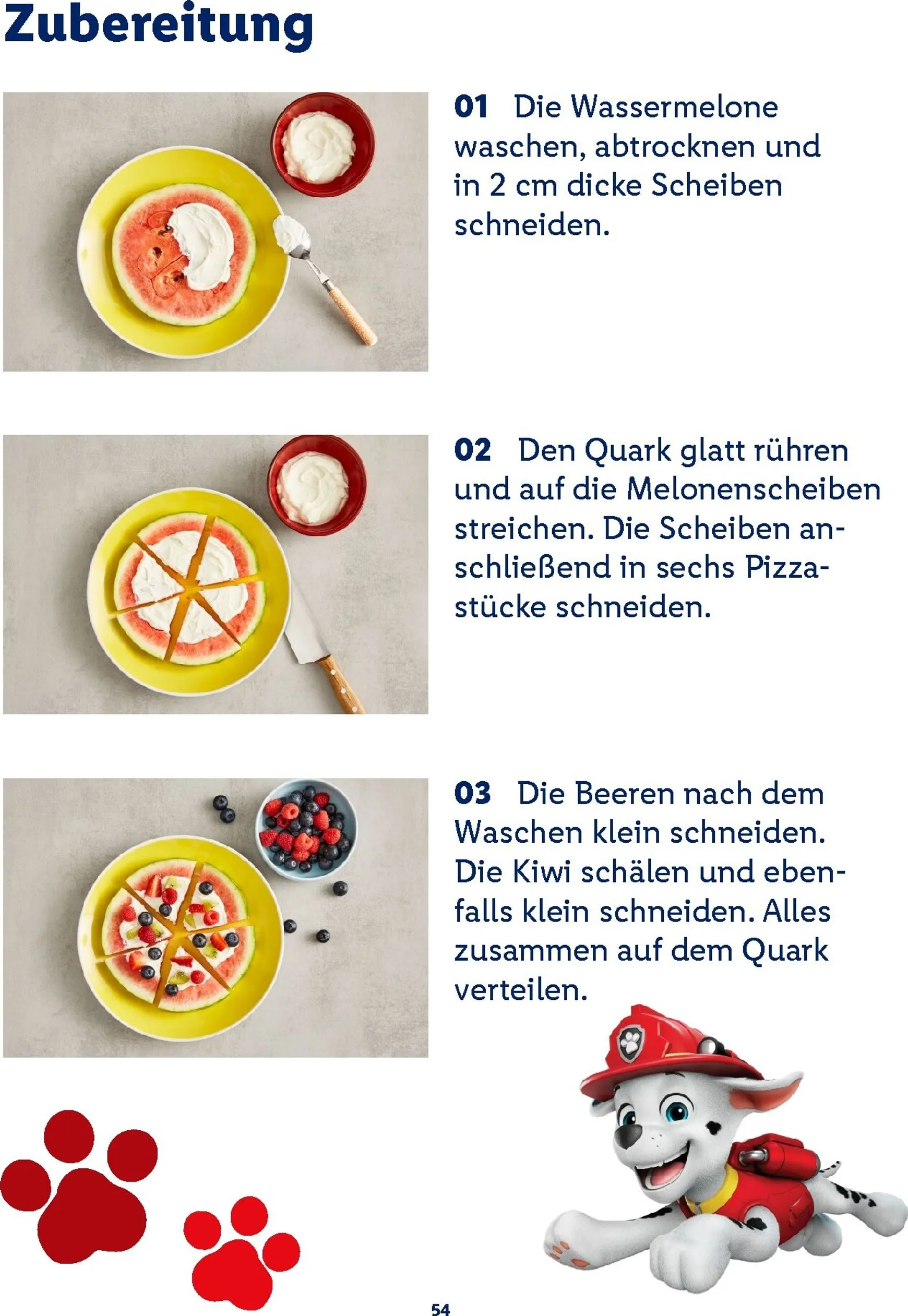Lidl - Paw Patrol Rezeptheft Prospekt – von Montag 20.07.2026 bis Sonntag 23.08.2026 von 20. Juli bis 23. August 2026 - Prospekt seite 54