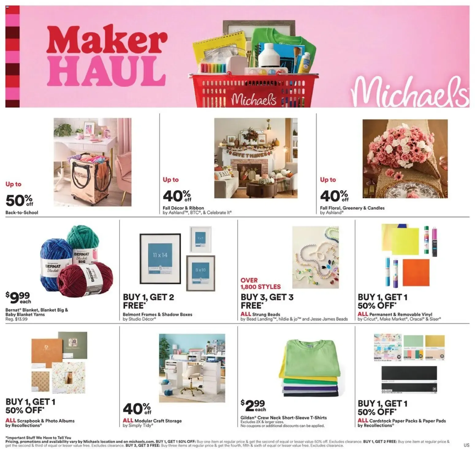 Michaels Maker HAUL from August 2 to August 8 2026 - flyer page 1