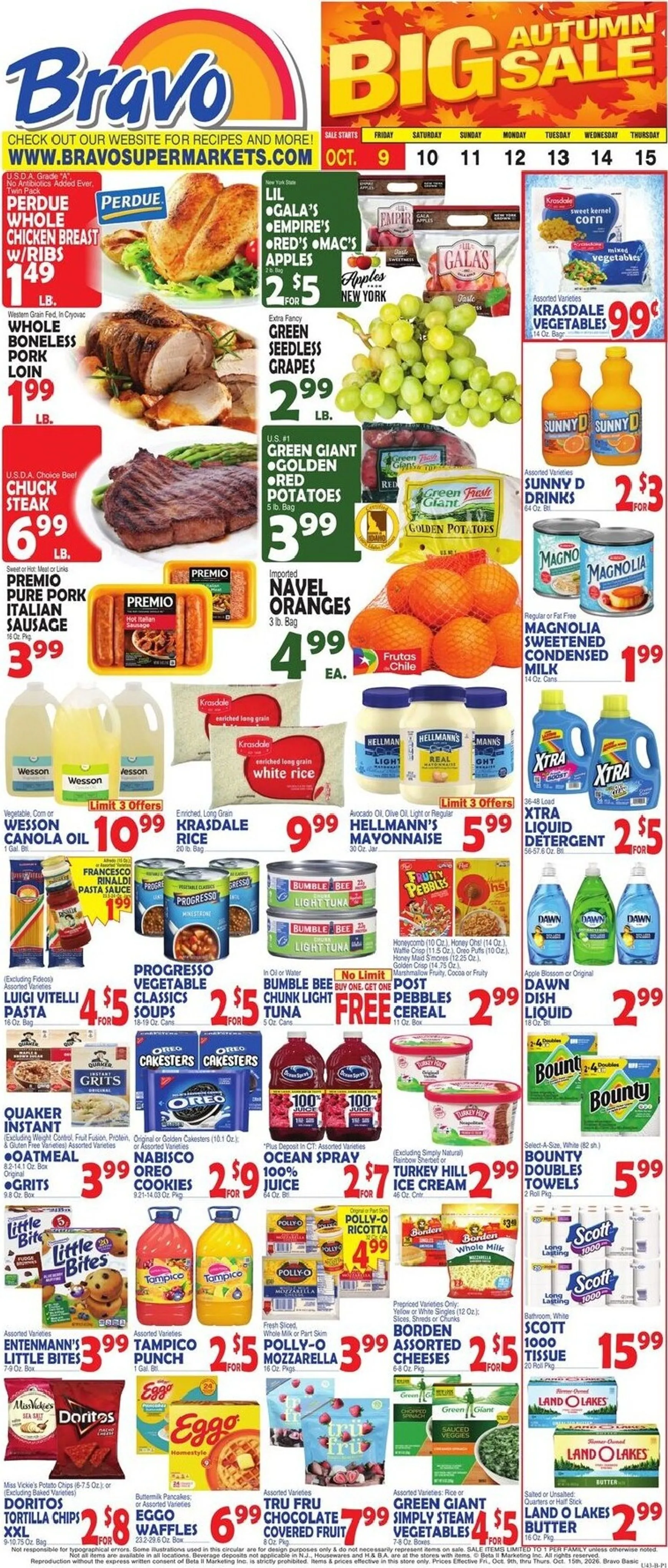 Bravo BIG AUTUMN SALE