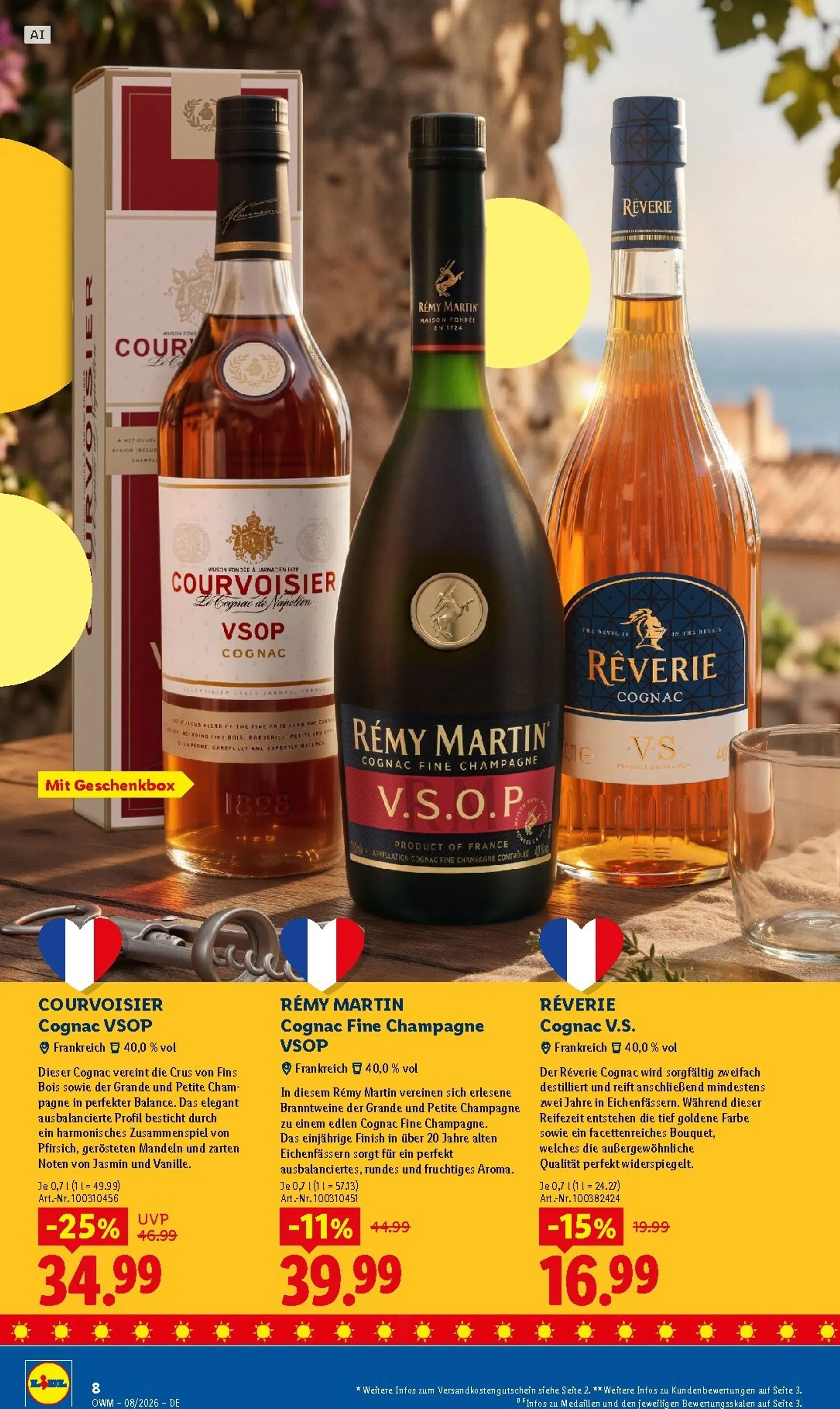 Lidl - Wein & Spirituosen Prospekt – von Samstag 01.08.2026 bis Montag 31.08.2026 von 1. August bis 31. August 2026 - Prospekt seite 8