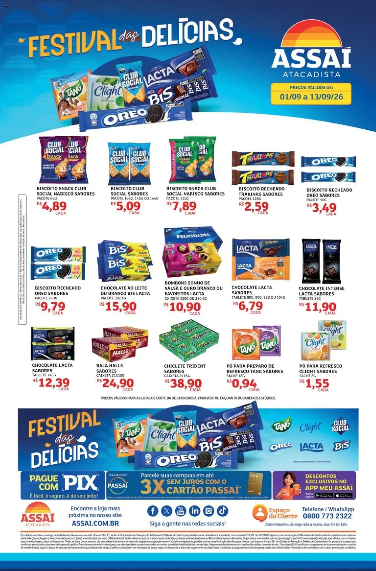 Encarte de Festival das Delícias - Assaí Atacadista 1 de setembro até 13 de setembro 2026 - Pagina 1