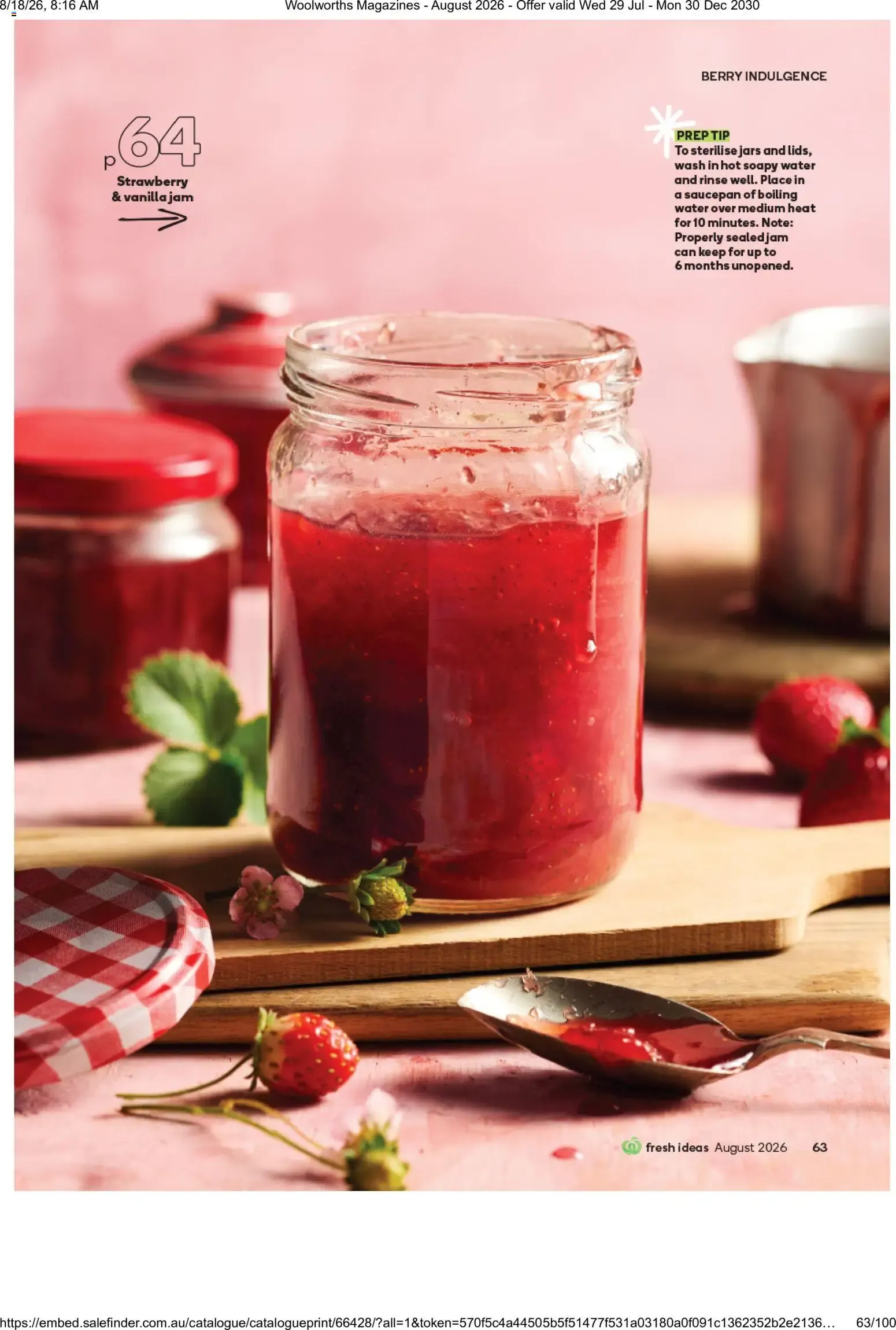 Woolworths Fresh Ideas - August 2026 - Catalogue valid from 29 July to 30 December 2030 - page 63