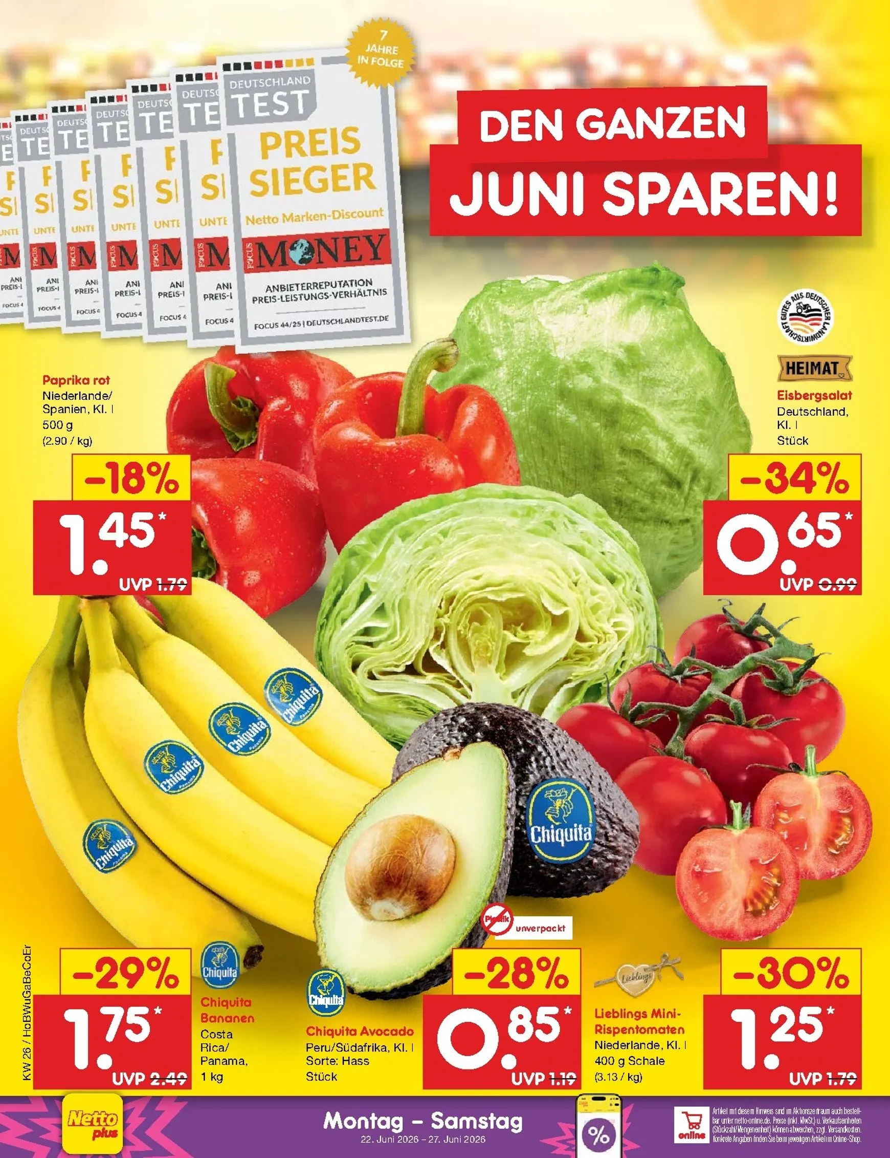Netto Marken Discount Prospekt – von Montag 22.06.2026 bis Samstag 27.06.2026 von 22. Juni bis 27. Juni 2026 - Prospekt seite 9