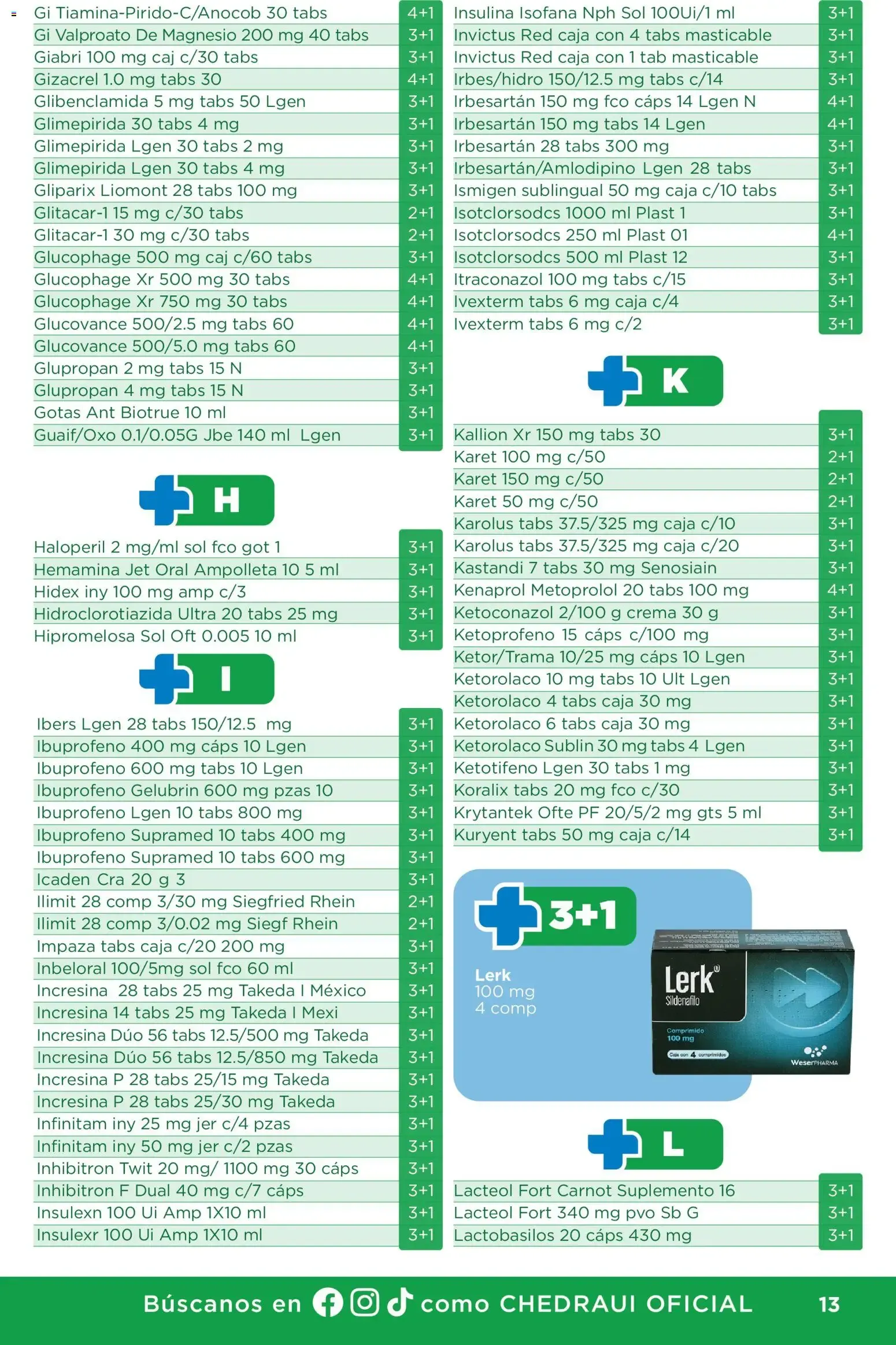 Catálogo de Chedraui folleto Plan de farmacia (01/07/2026 - 30/09/2026) - catálogo en línea 1 de julio al 30 de septiembre 2026 - Pagina 13