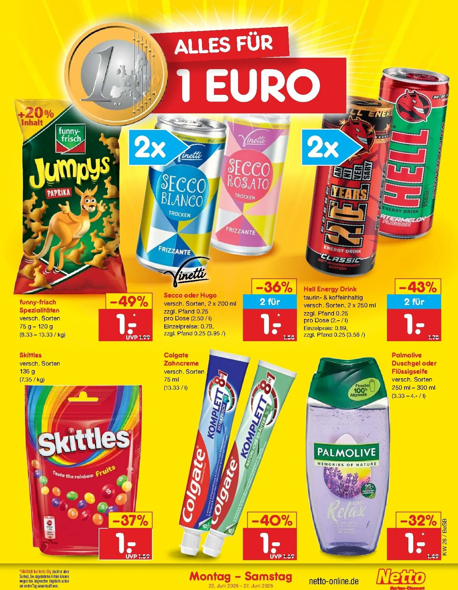Netto Marken Discount Prospekt – von Montag 22.06.2026 bis Samstag 27.06.2026 von 22. Juni bis 27. Juni 2026 - Prospekt seite 24