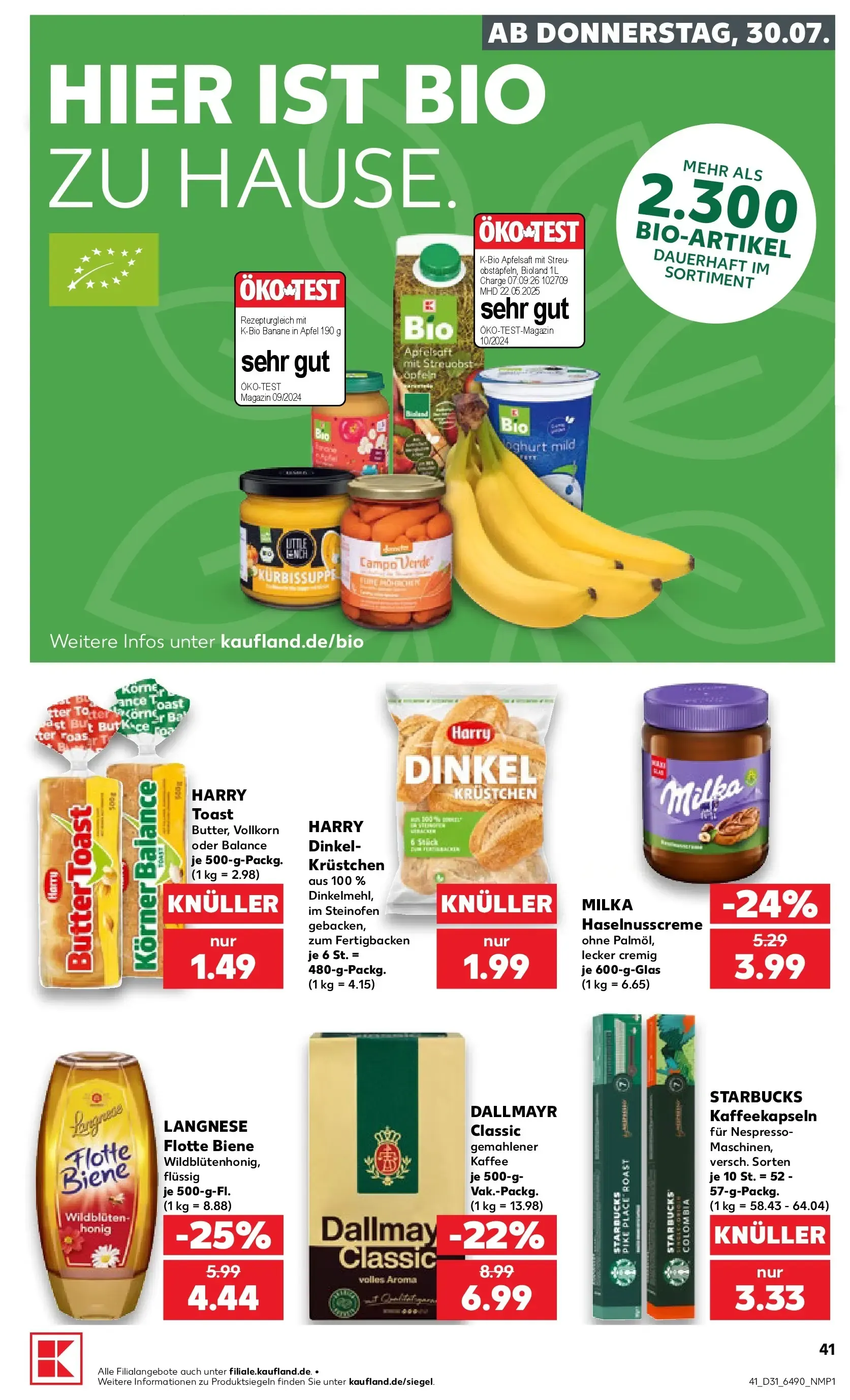 Prospekt Kaufland ab 30.07.2026 » Angebote Online zum Blättern von 30. Juli bis 5. August 2026 - Prospekt seite 41