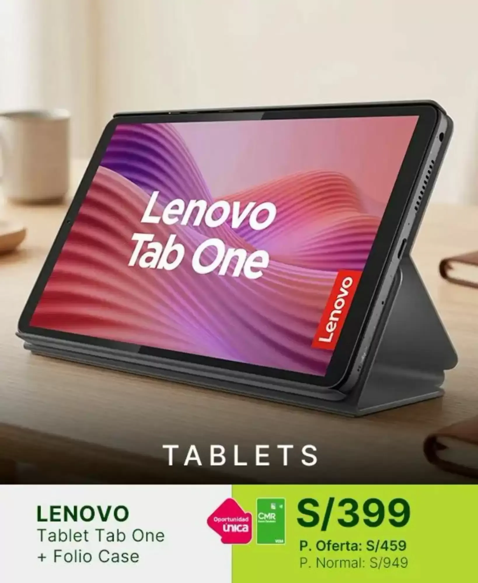 Catalogo de Lenovo Tablet Tab One + Folio Case 2 de octubre al 17 de octubre 2026 - Pag 1