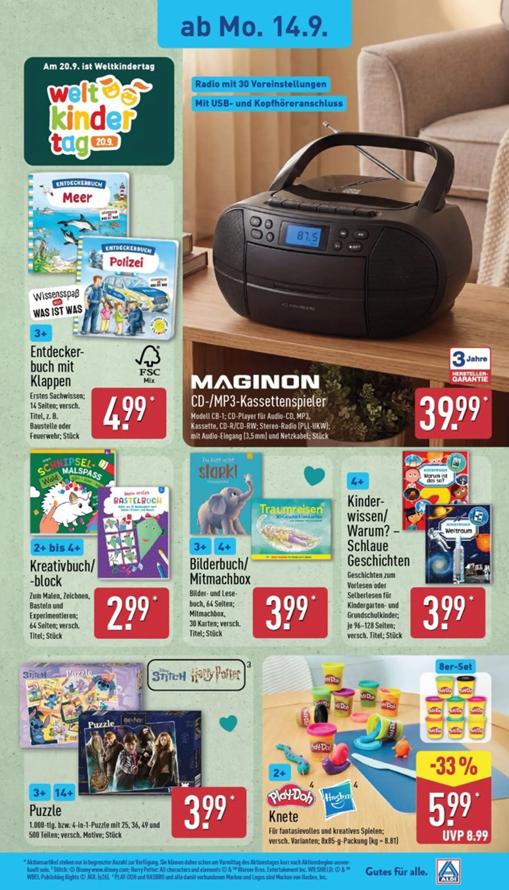 ALDI NORD Prospekt nächste Woche – von Montag 14.09.2026 bis Samstag 19.09.2026 von 14. September bis 19. September 2026 - Prospekt seite 15
