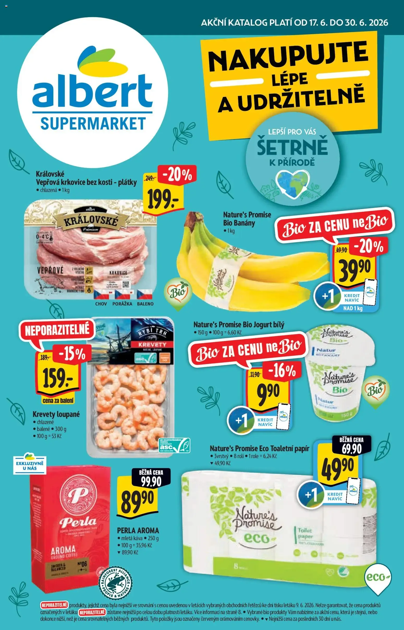 Albert katalog - Supermarket od 17.06.2026 - Akční leták - 17. června 30. června 2026 - Page 1